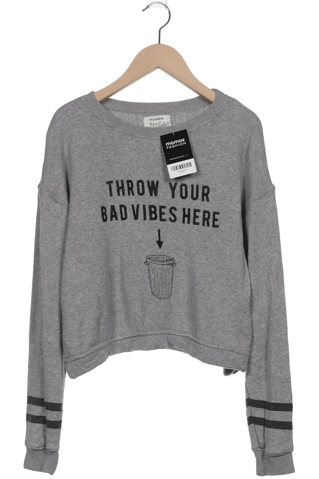 

Pull & Bear Damen Sweatshirt, grau, Gr. 42