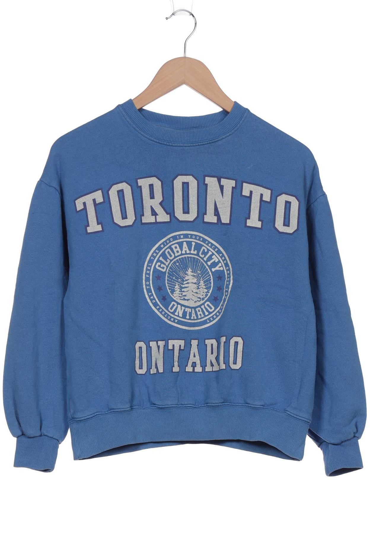 

Pull & Bear Damen Sweatshirt, blau, Gr. 34