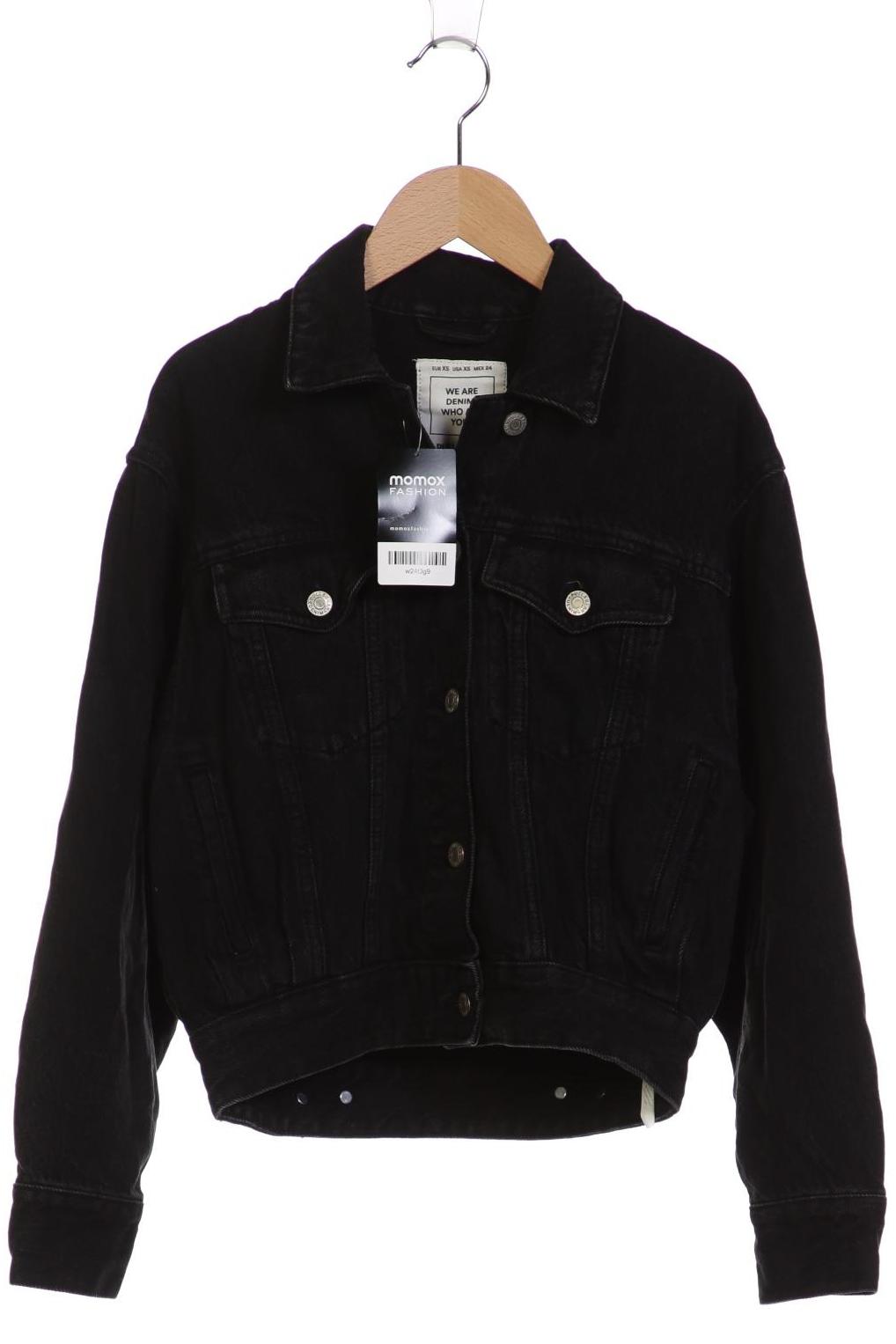 

Pull & Bear Damen Jacke, schwarz, Gr. 34