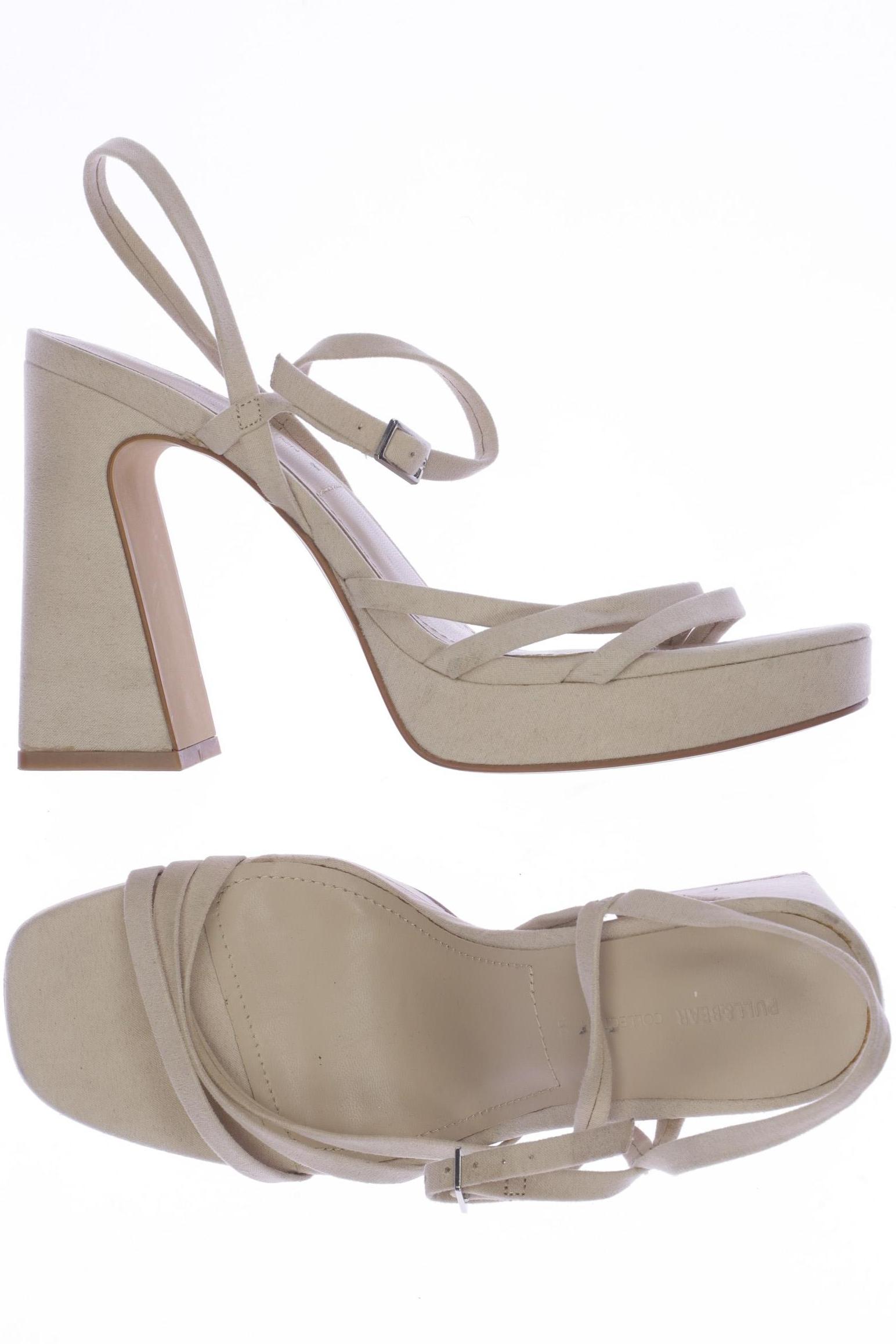 

Pull & Bear Damen Sandale, beige, Gr. 38