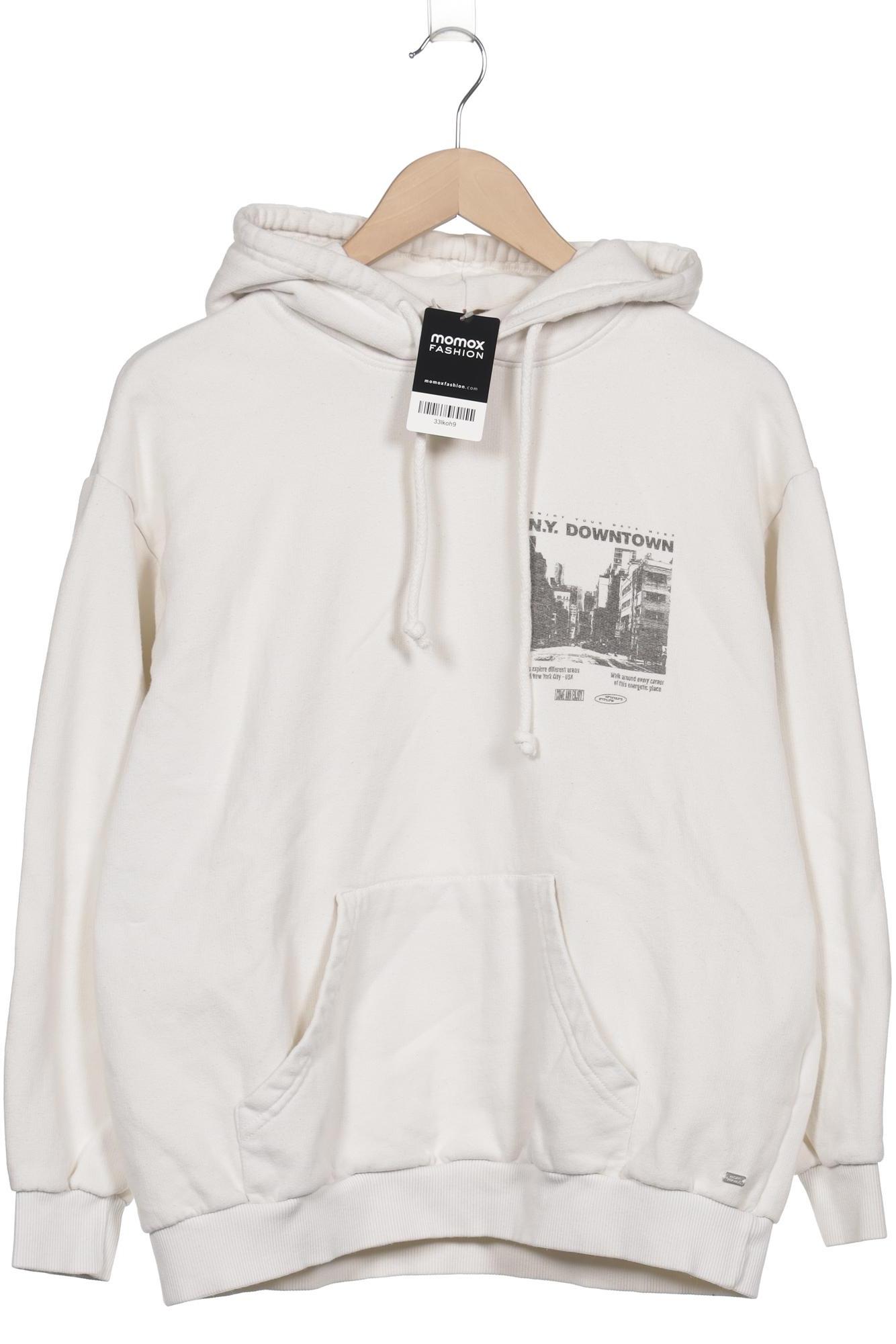 

Pull & Bear Damen Kapuzenpullover, cremeweiß, Gr. 38