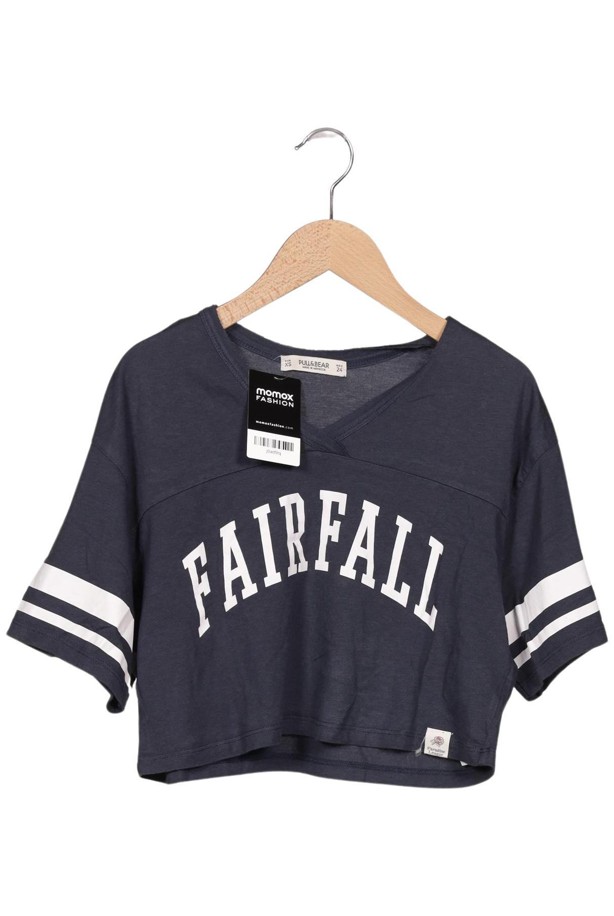 

Pull & Bear Damen T-Shirt, marineblau, Gr. 34