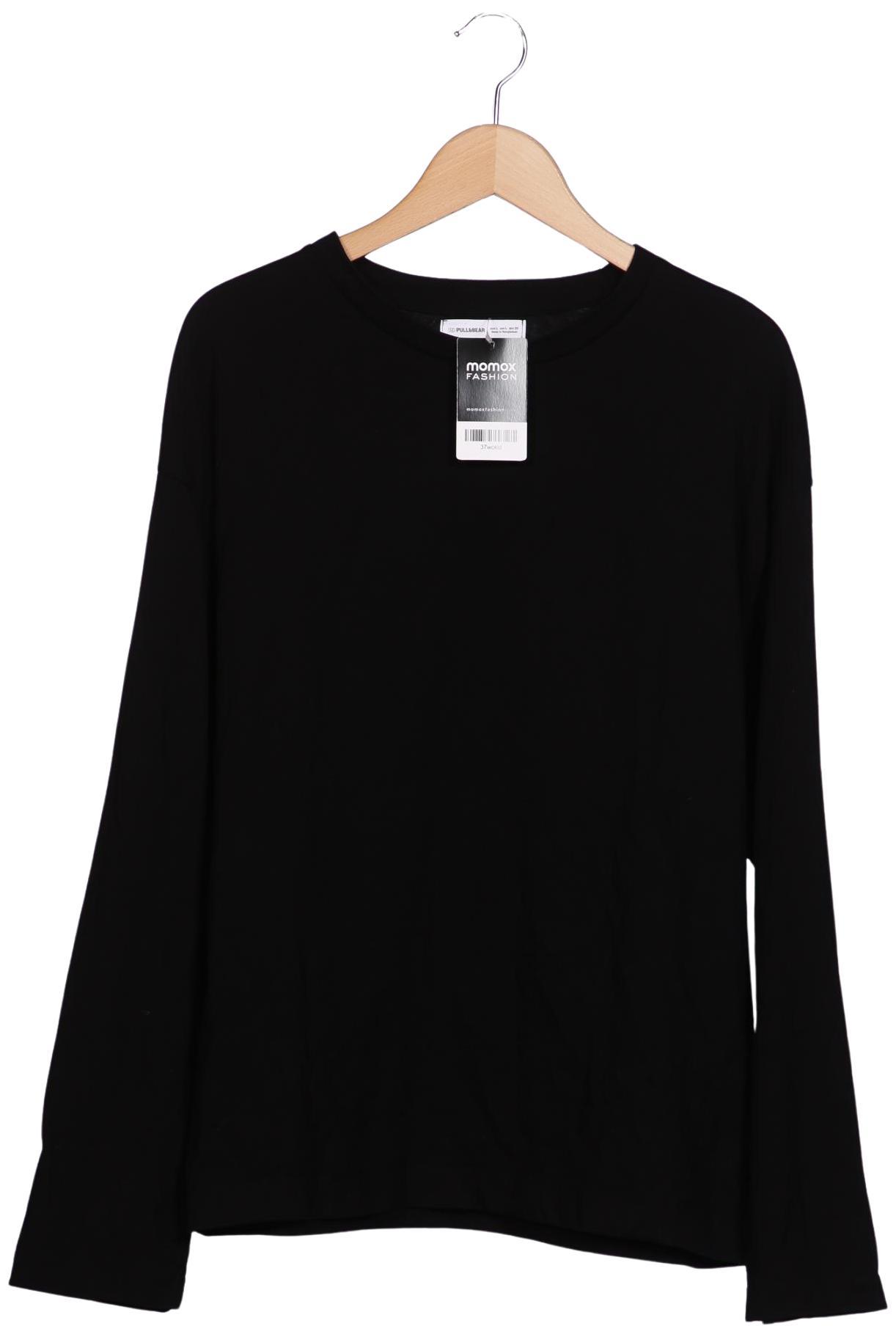 

Pull & Bear Damen Langarmshirt, schwarz, Gr. 42