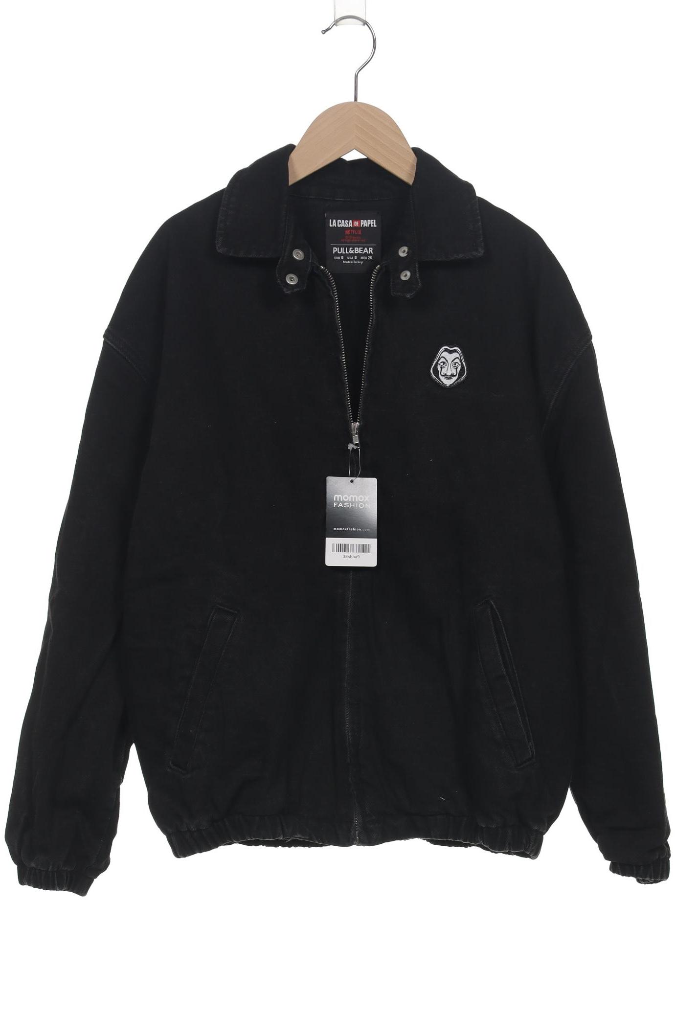 

Pull & Bear Damen Jacke, schwarz, Gr. 36