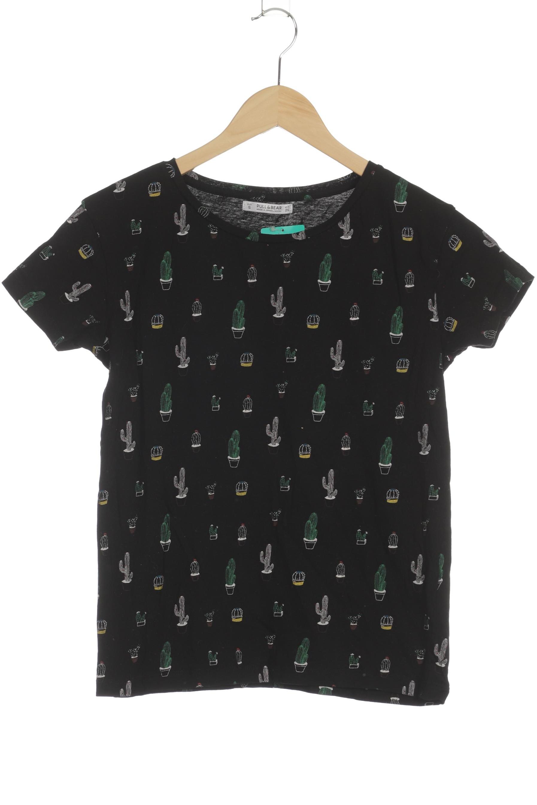 

Pull & Bear Damen T-Shirt, schwarz, Gr. 36