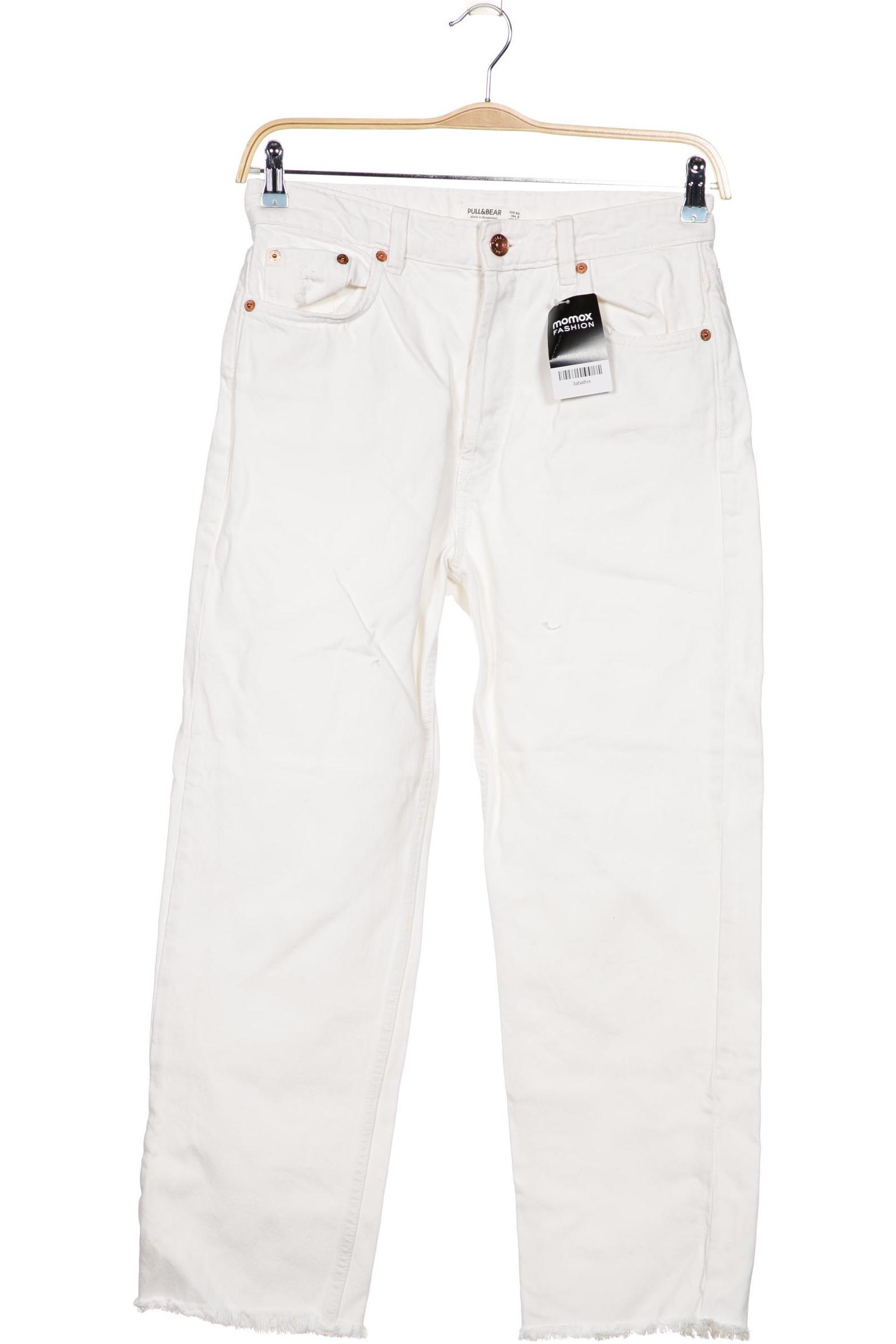 

Pull & Bear Damen Jeans, weiß, Gr. 40