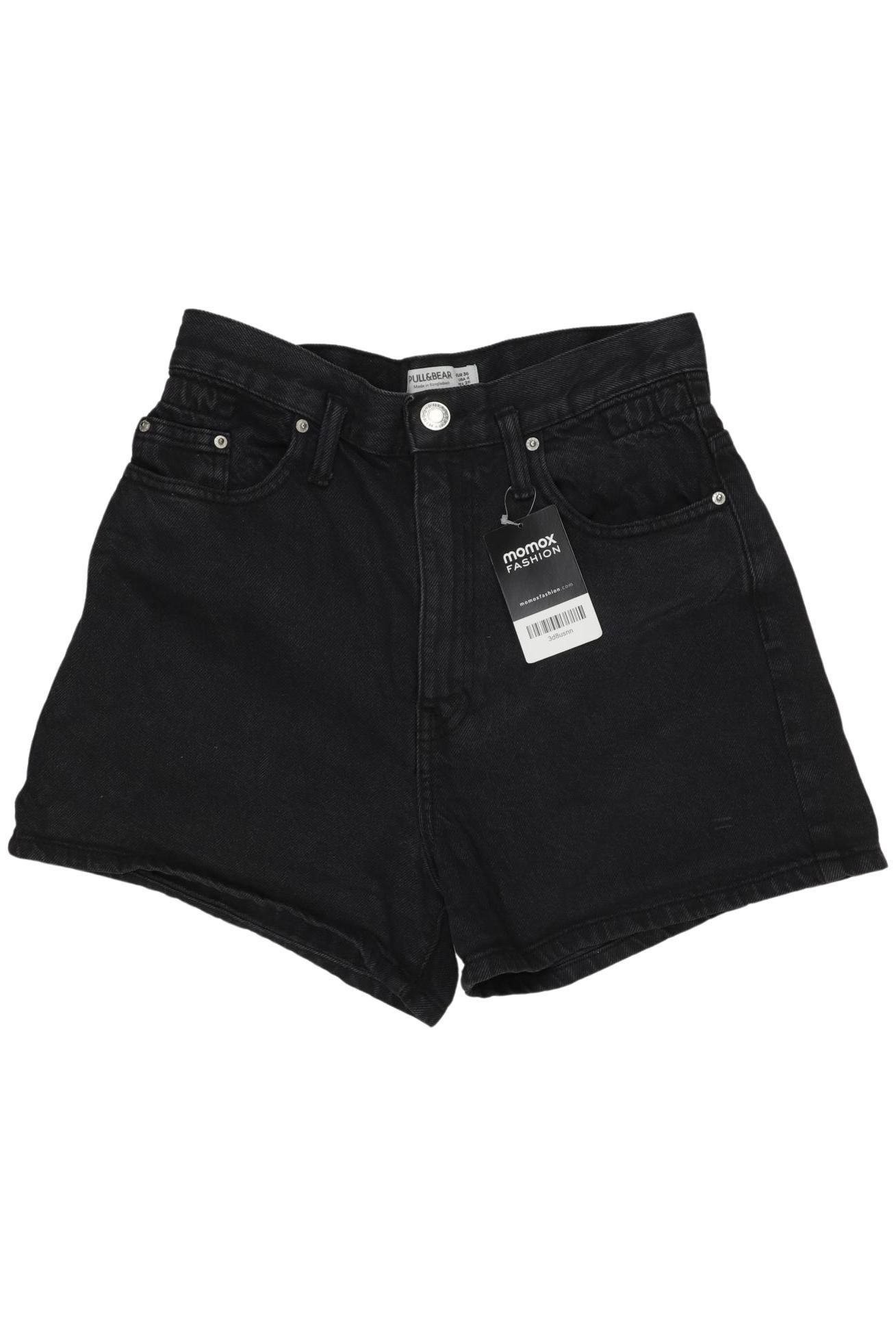 

Pull & Bear Damen Shorts, schwarz, Gr. 36