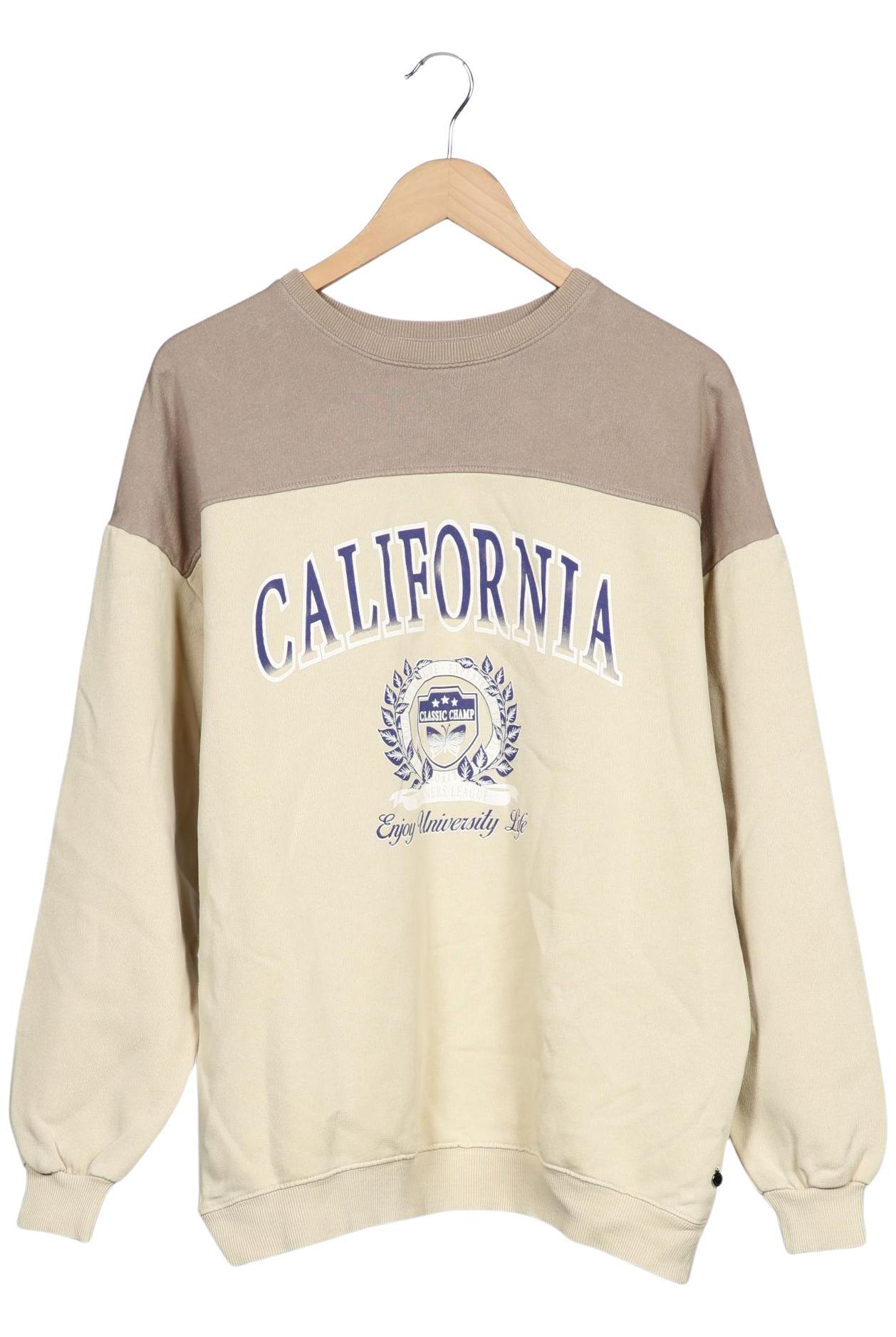 

Pull & Bear Damen Sweatshirt, beige, Gr. 38