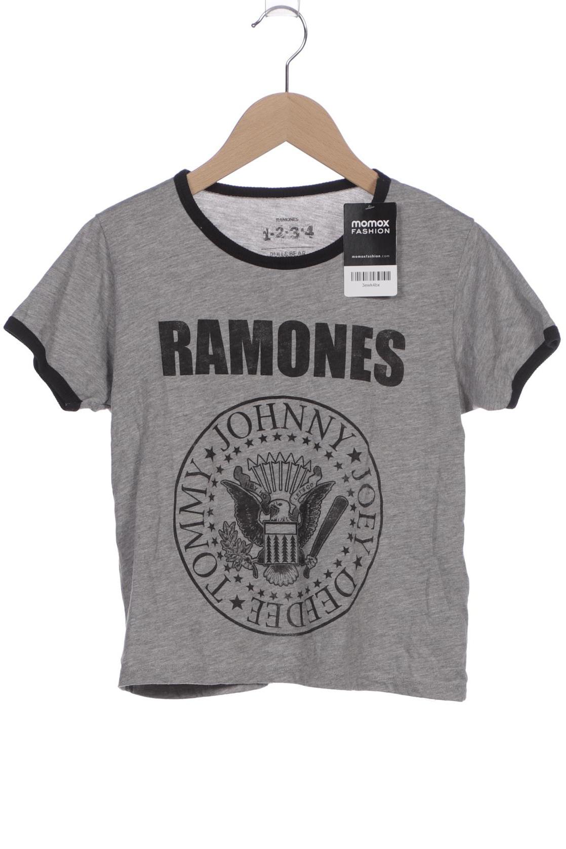

Pull & Bear Damen T-Shirt, grau, Gr. 36