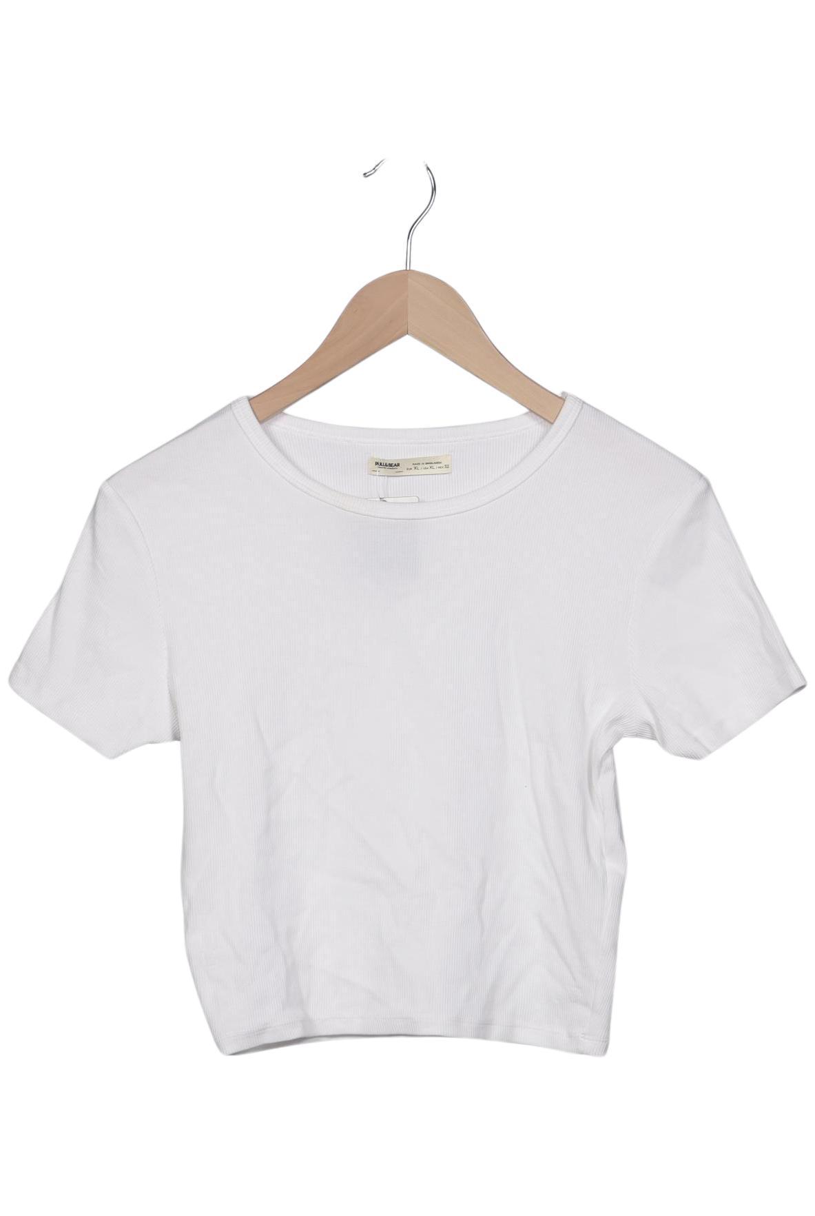 

Pull & Bear Damen T-Shirt, weiß, Gr. 44