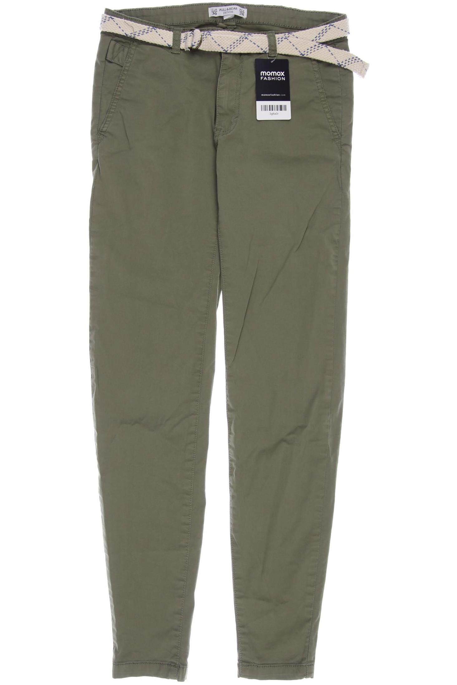 

Pull & Bear Damen Stoffhose, grün