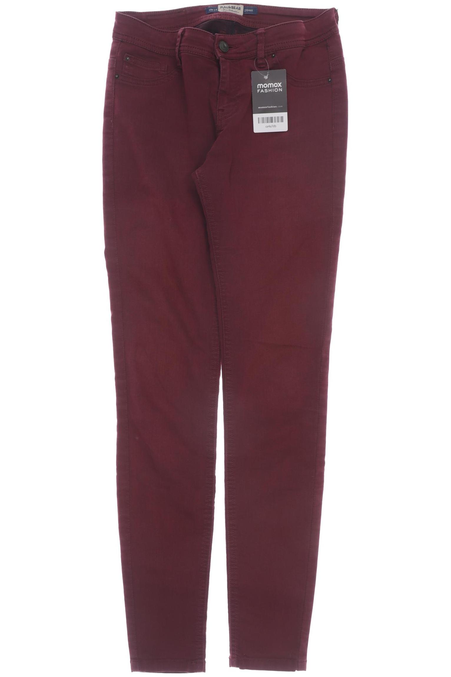 

Pull & Bear Damen Jeans, rot, Gr. 34