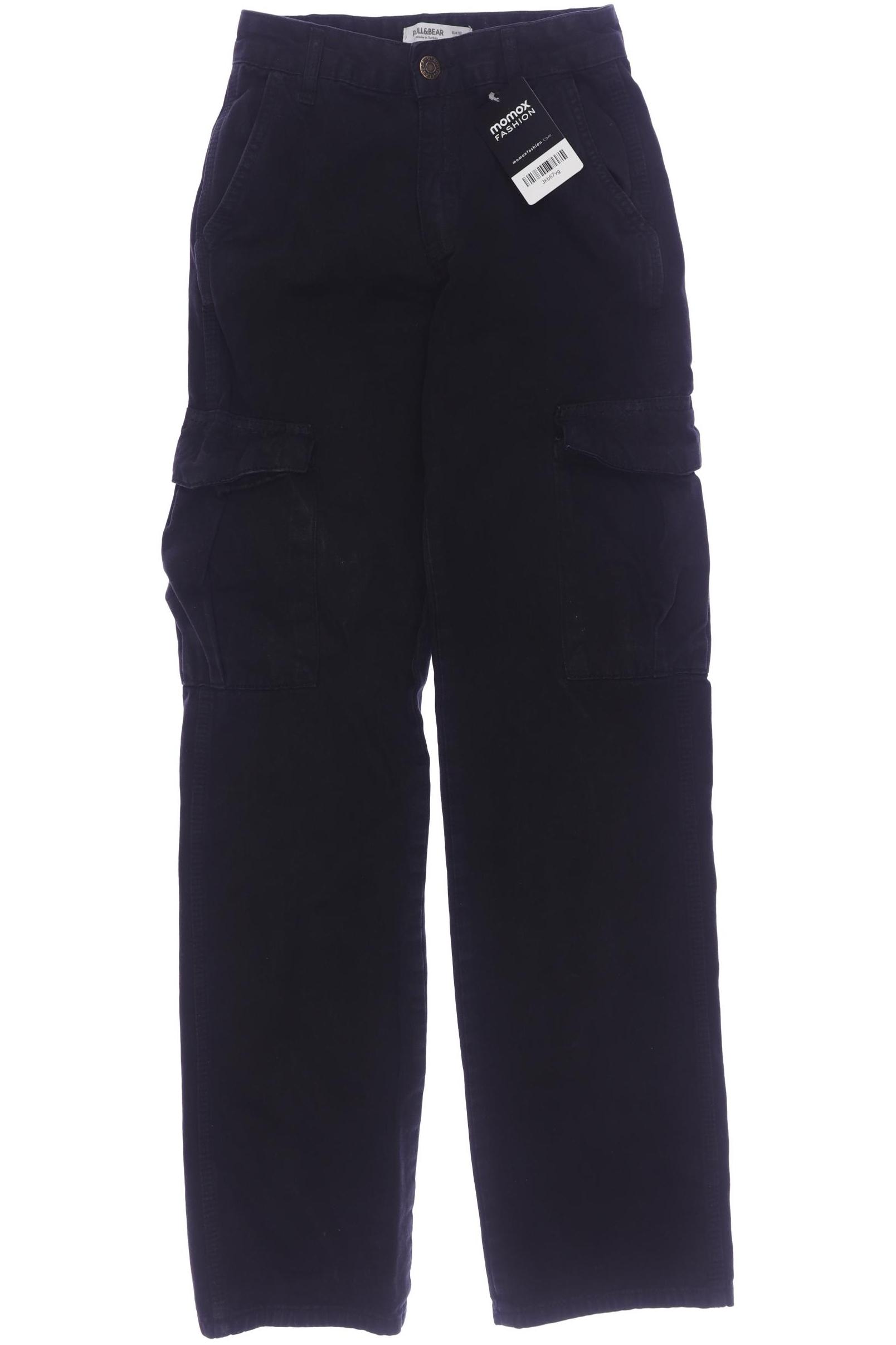 

Pull & Bear Damen Stoffhose, schwarz, Gr. 32