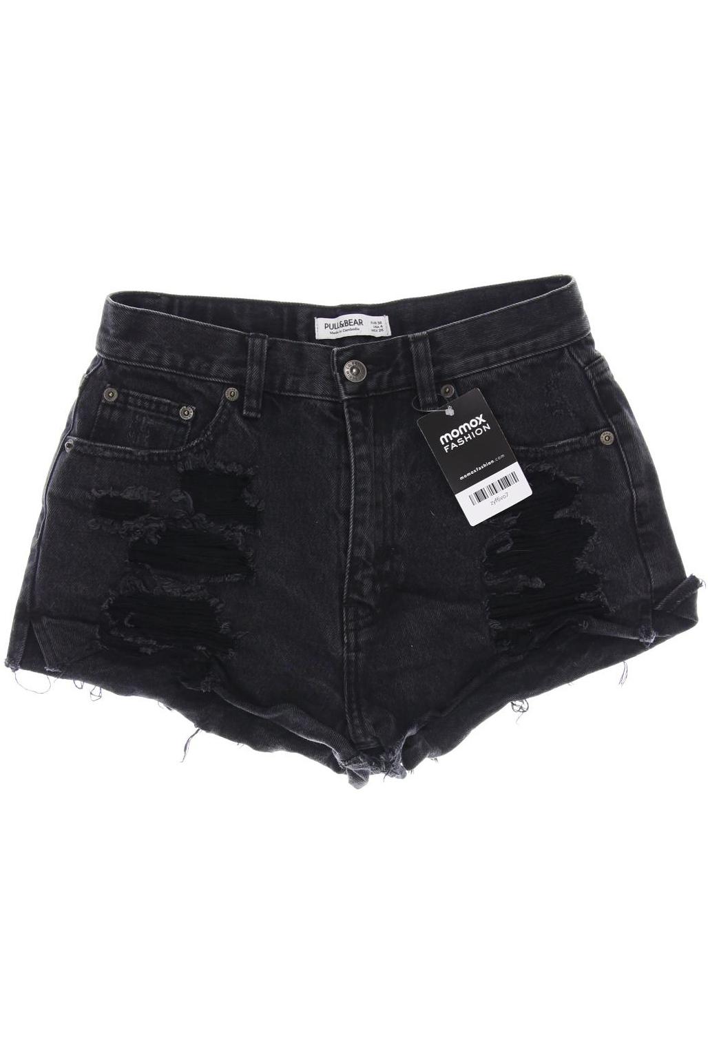 

Pull & Bear Damen Shorts, schwarz, Gr. 36