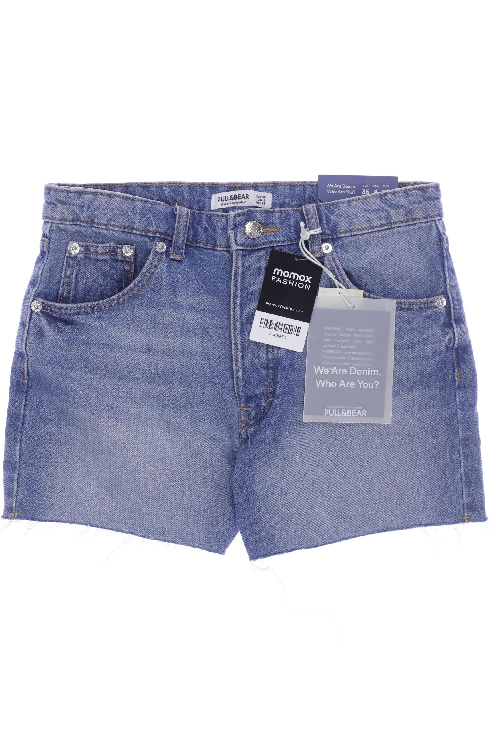 

Pull & Bear Damen Shorts, blau, Gr. 36