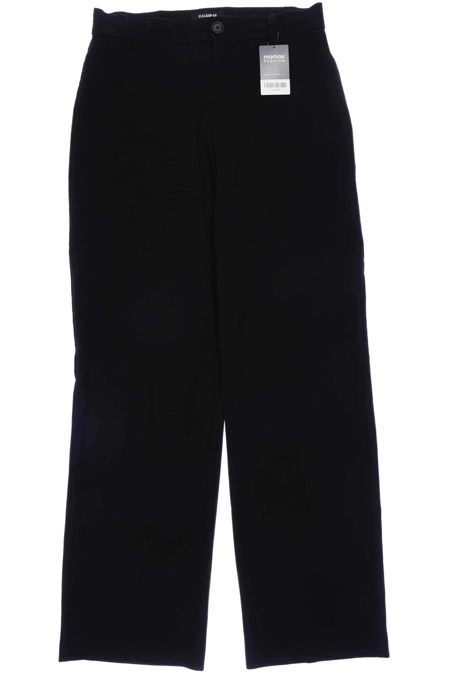

Pull & Bear Damen Stoffhose, schwarz, Gr. 40