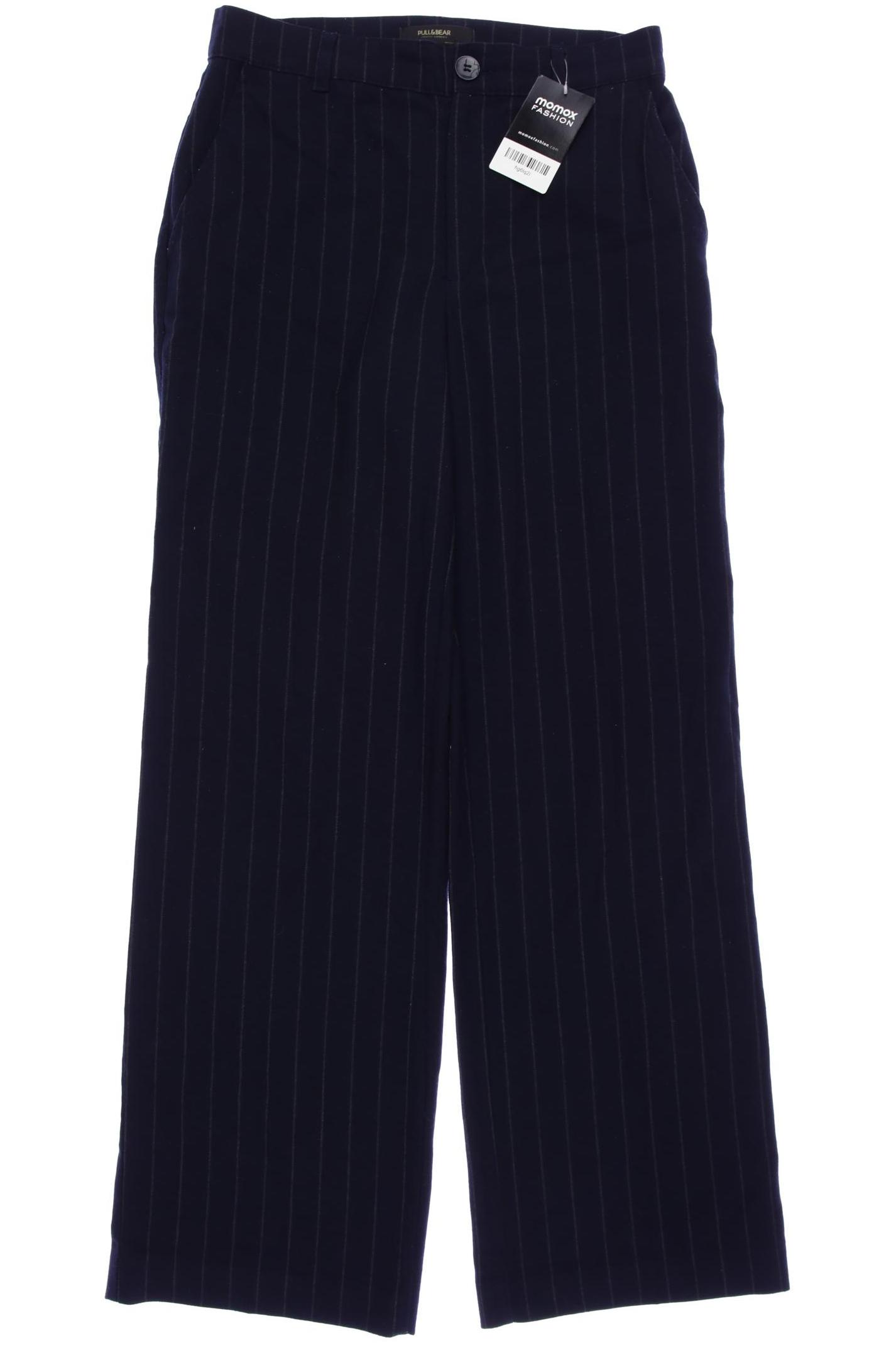 

Pull & Bear Damen Stoffhose, marineblau, Gr. 0