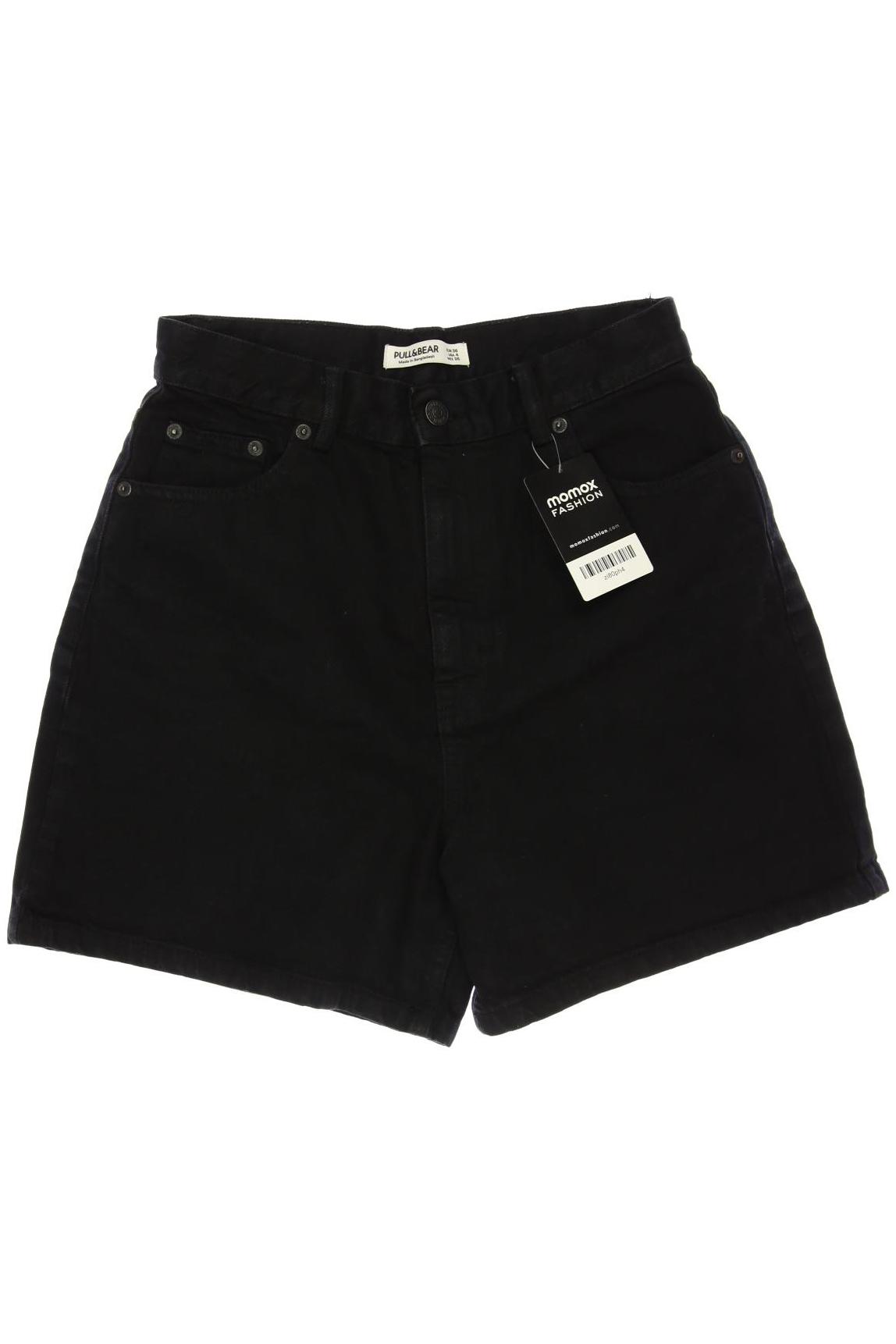 

Pull & Bear Damen Shorts, schwarz, Gr. 36