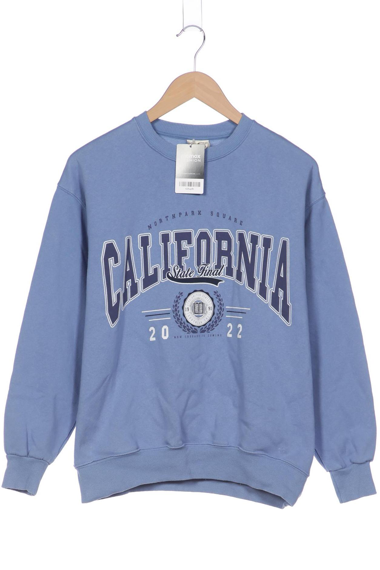 

Pull & Bear Damen Sweatshirt, blau, Gr. 36