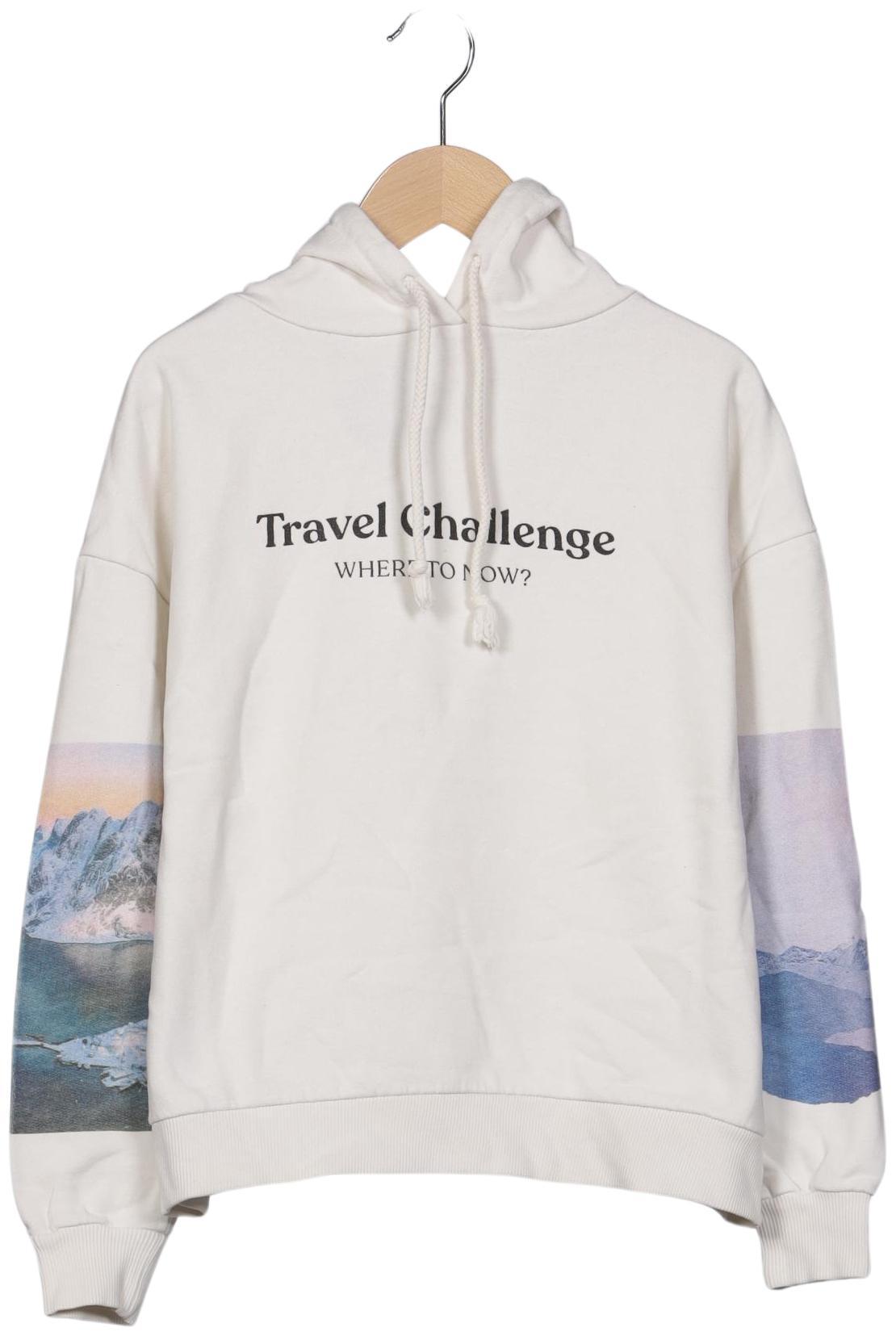 

Pull & Bear Damen Kapuzenpullover, cremeweiß, Gr. 34