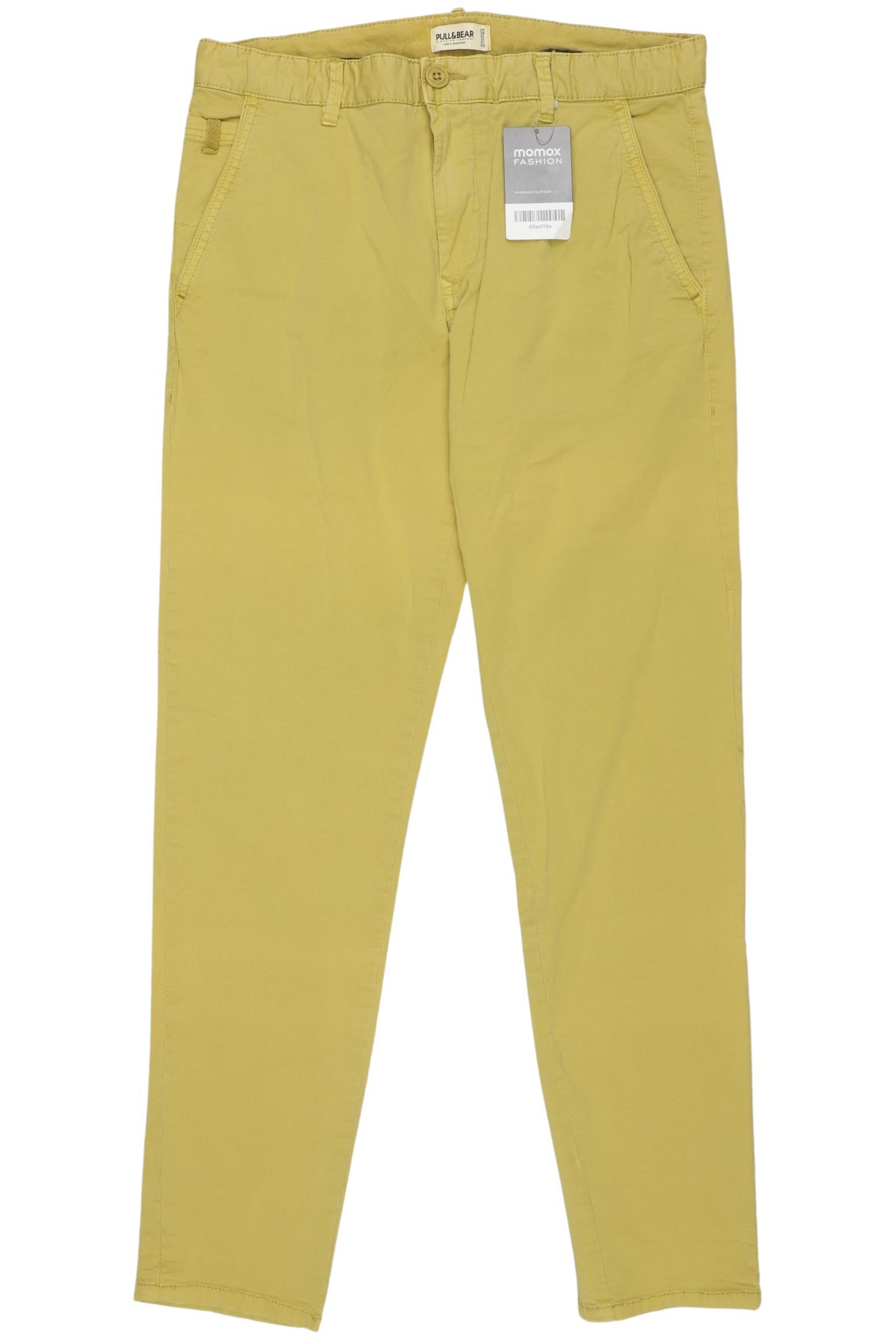 

Pull & Bear Damen Stoffhose, gelb, Gr. 38
