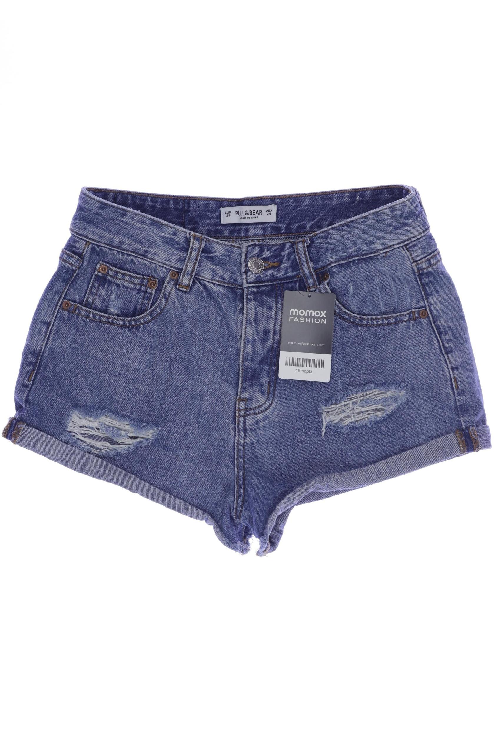 

Pull & Bear Damen Shorts, blau, Gr. 34