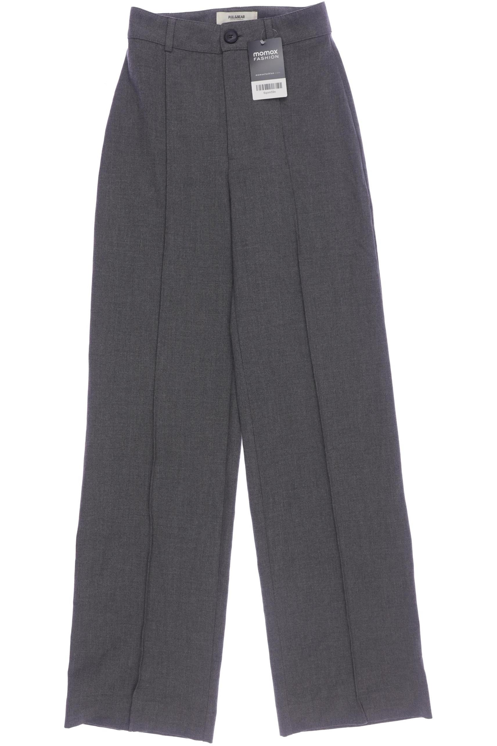 

Pull & Bear Damen Stoffhose, grau, Gr. 0