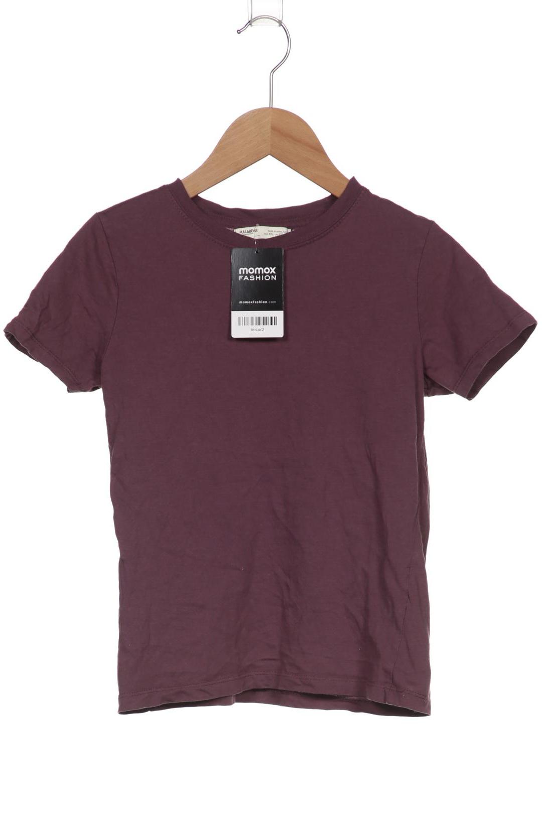 

Pull & Bear Damen T-Shirt, bordeaux, Gr. 34