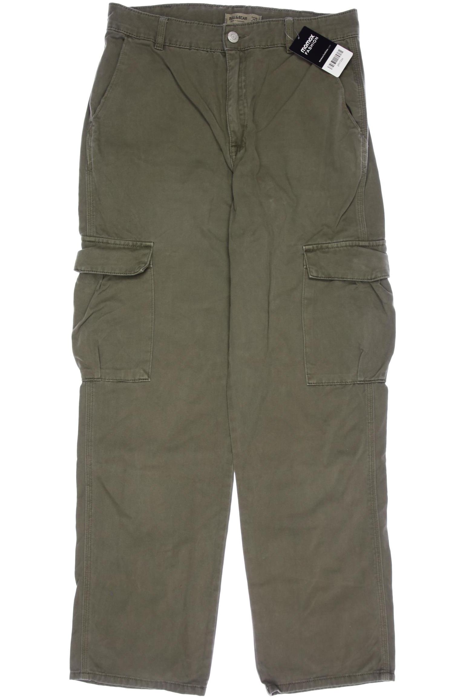 

Pull & Bear Damen Stoffhose, grün, Gr. 40
