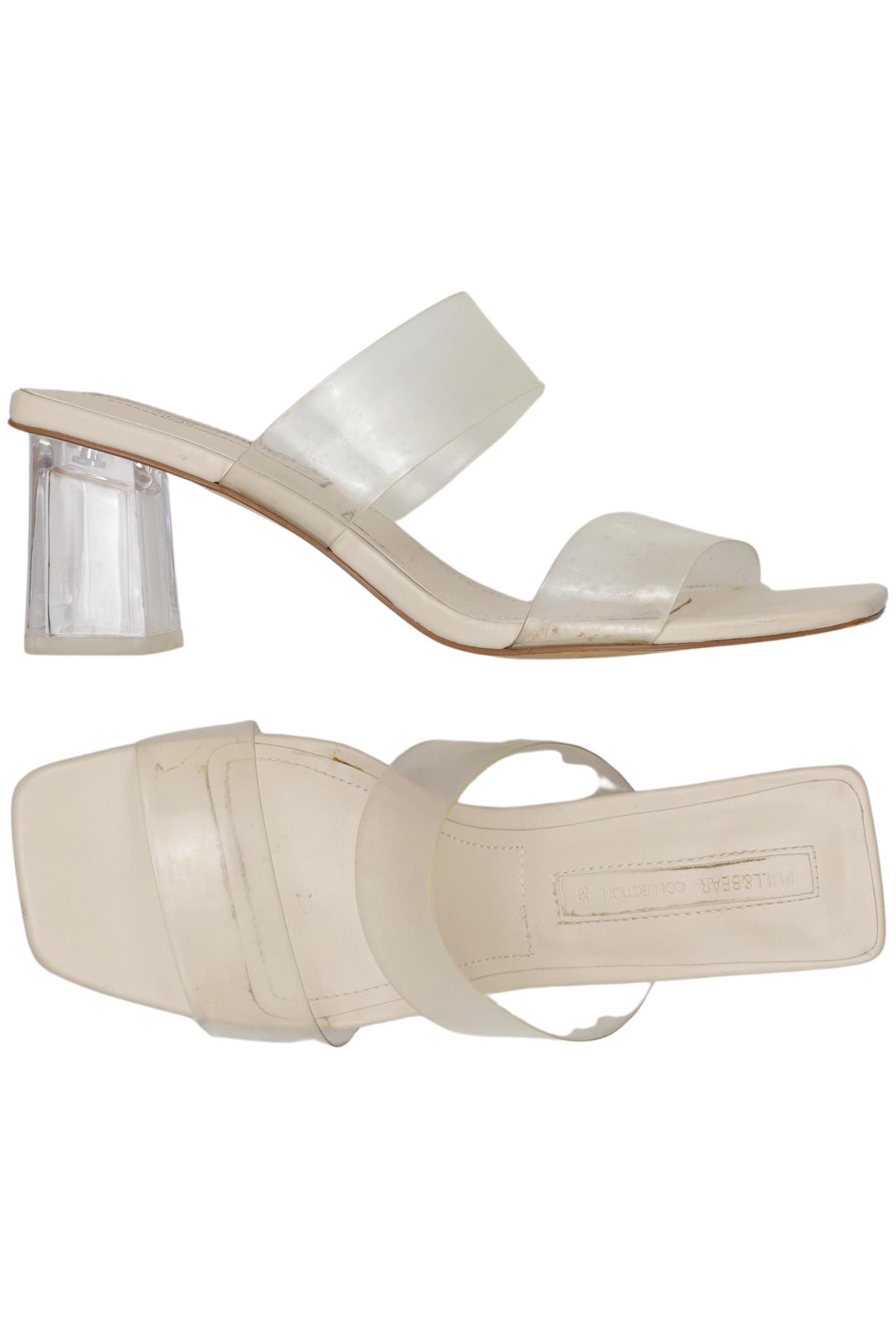 

Pull & Bear Damen Sandale, cremeweiß, Gr. 38