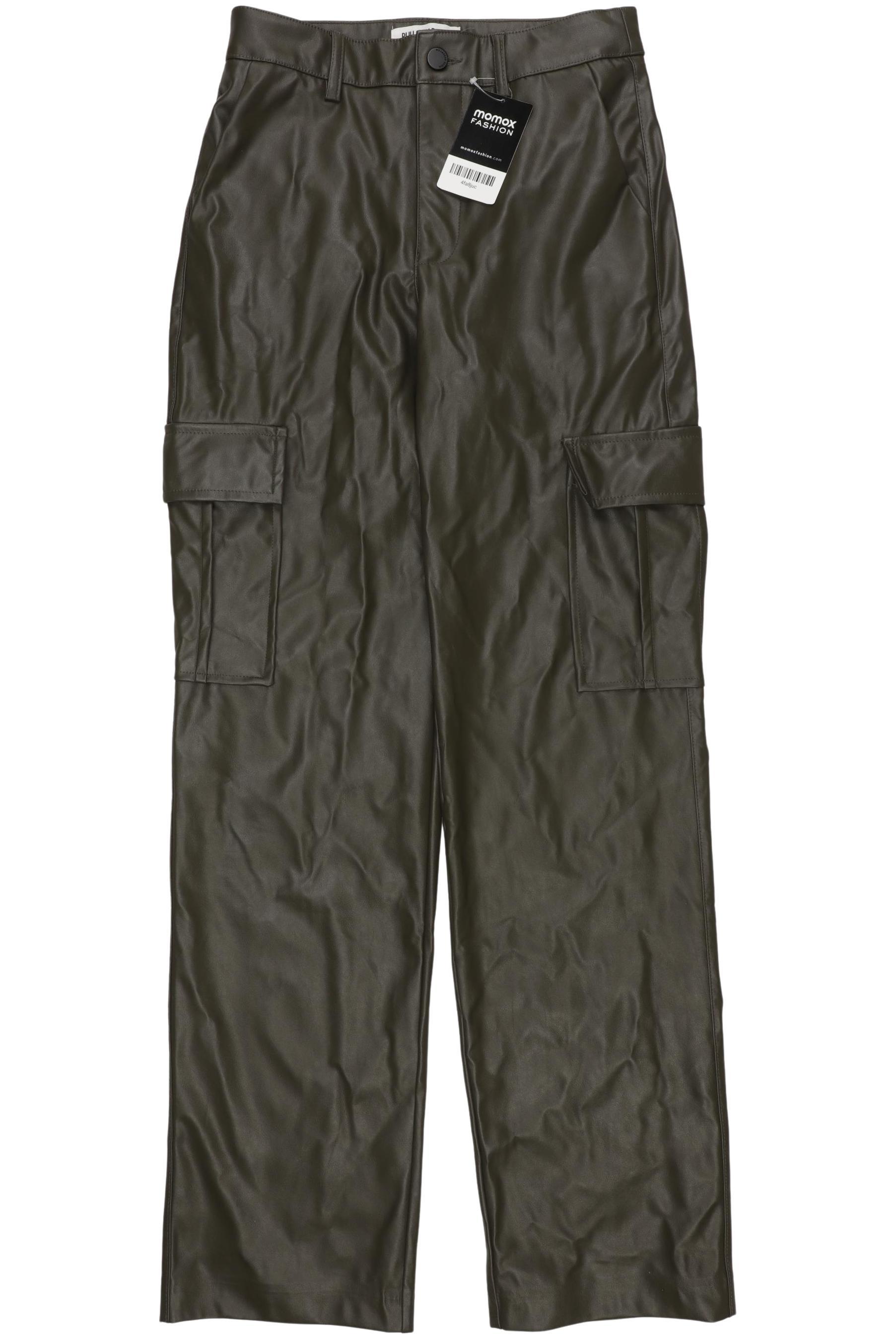 

Pull & Bear Damen Stoffhose, grün, Gr. 34