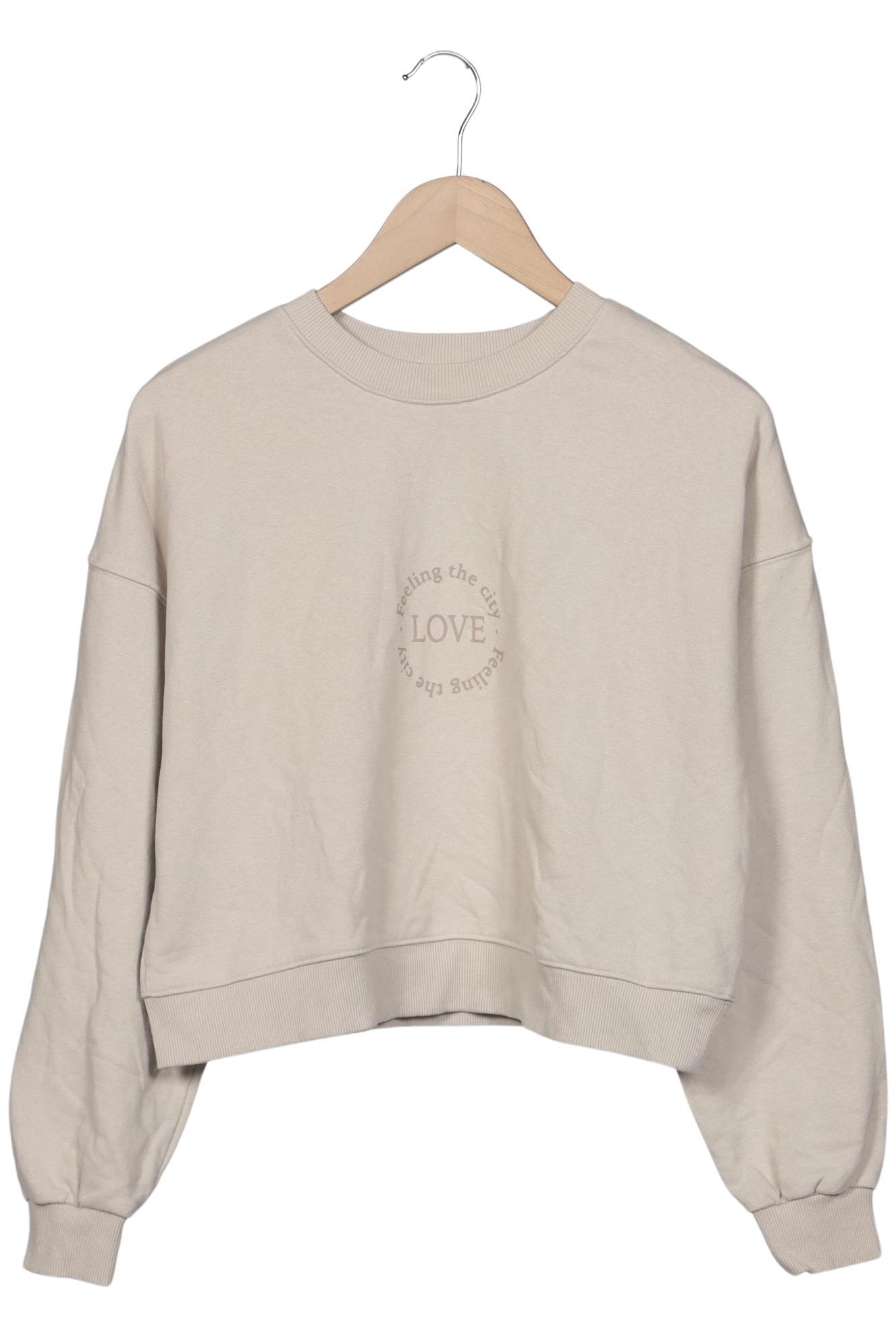 

Pull & Bear Damen Sweatshirt, beige, Gr. 38