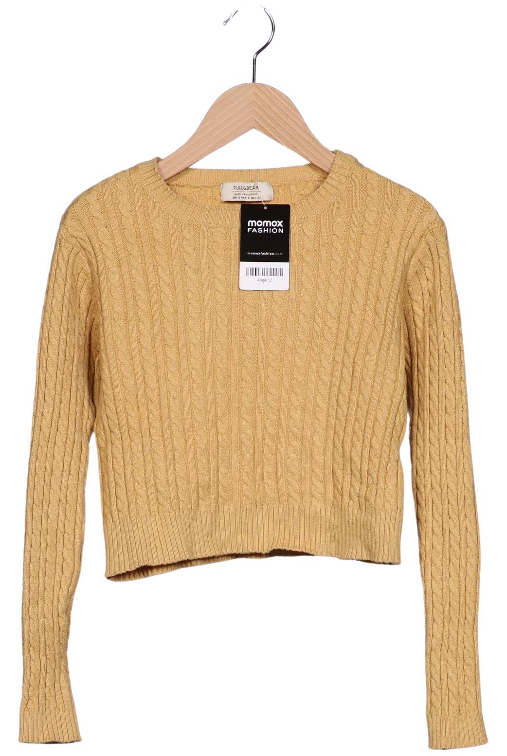 

Pull & Bear Damen Pullover, gelb, Gr. 36