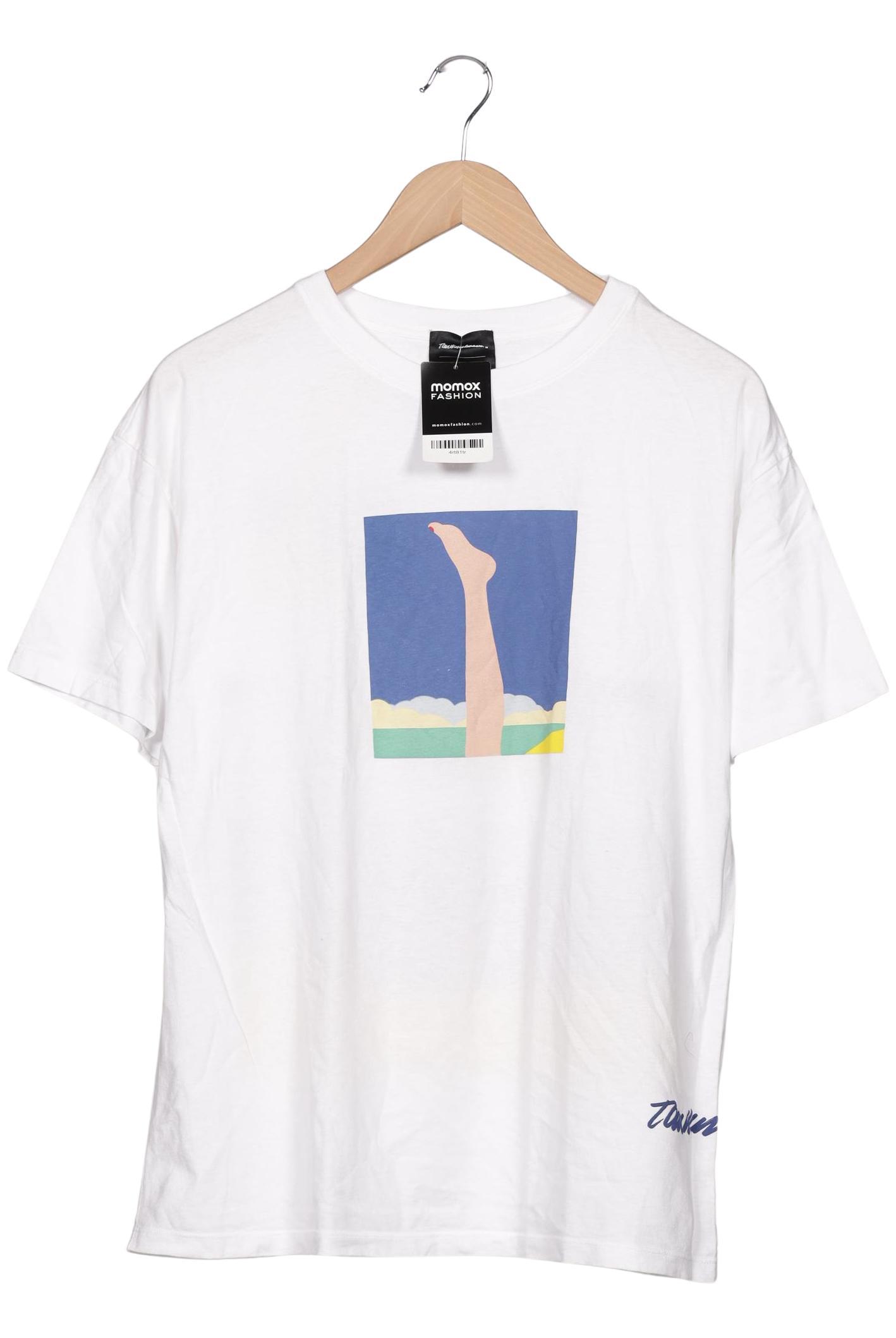 

Pull & Bear Damen T-Shirt, weiß, Gr. 38