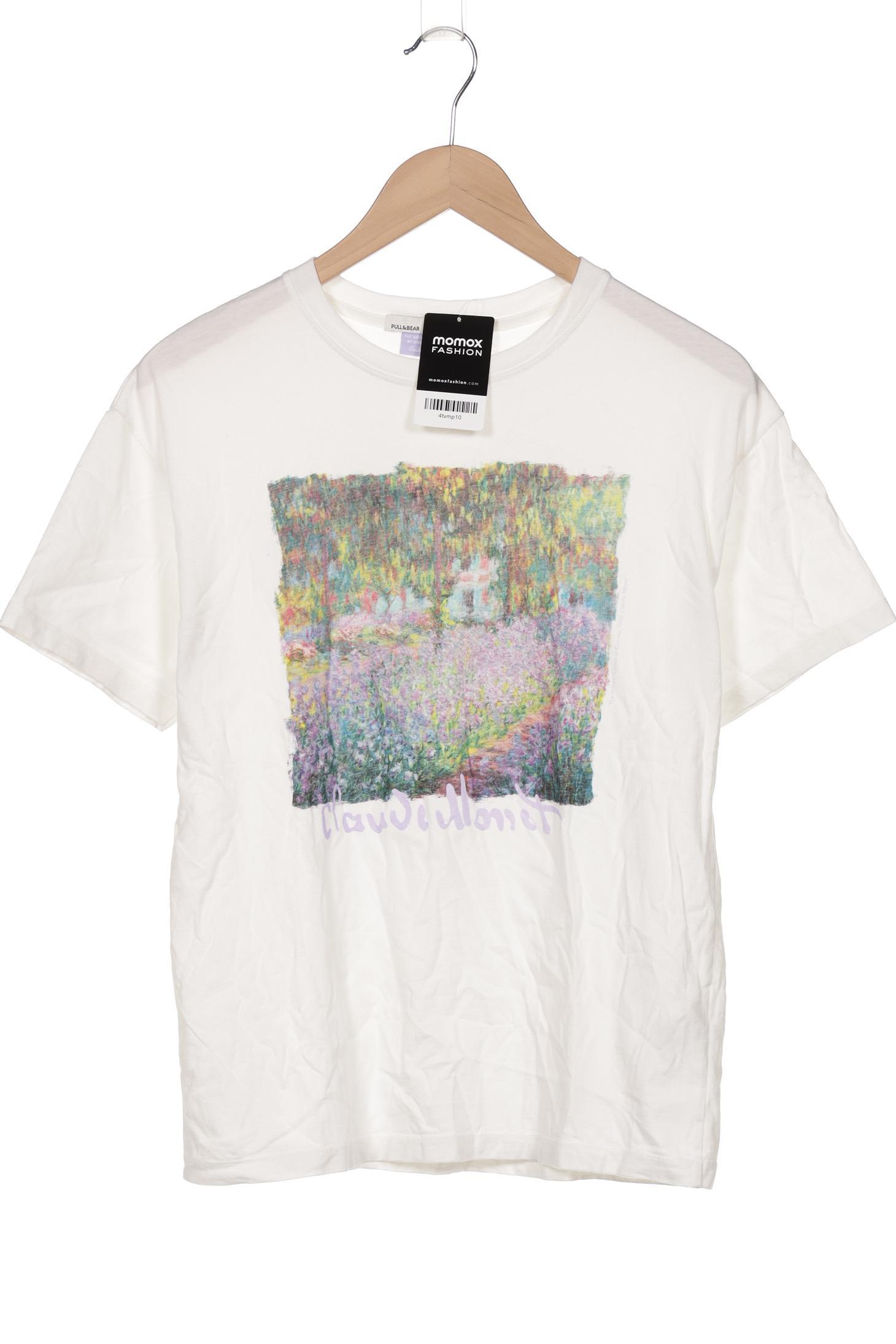 

Pull & Bear Damen T-Shirt, weiß, Gr. 34
