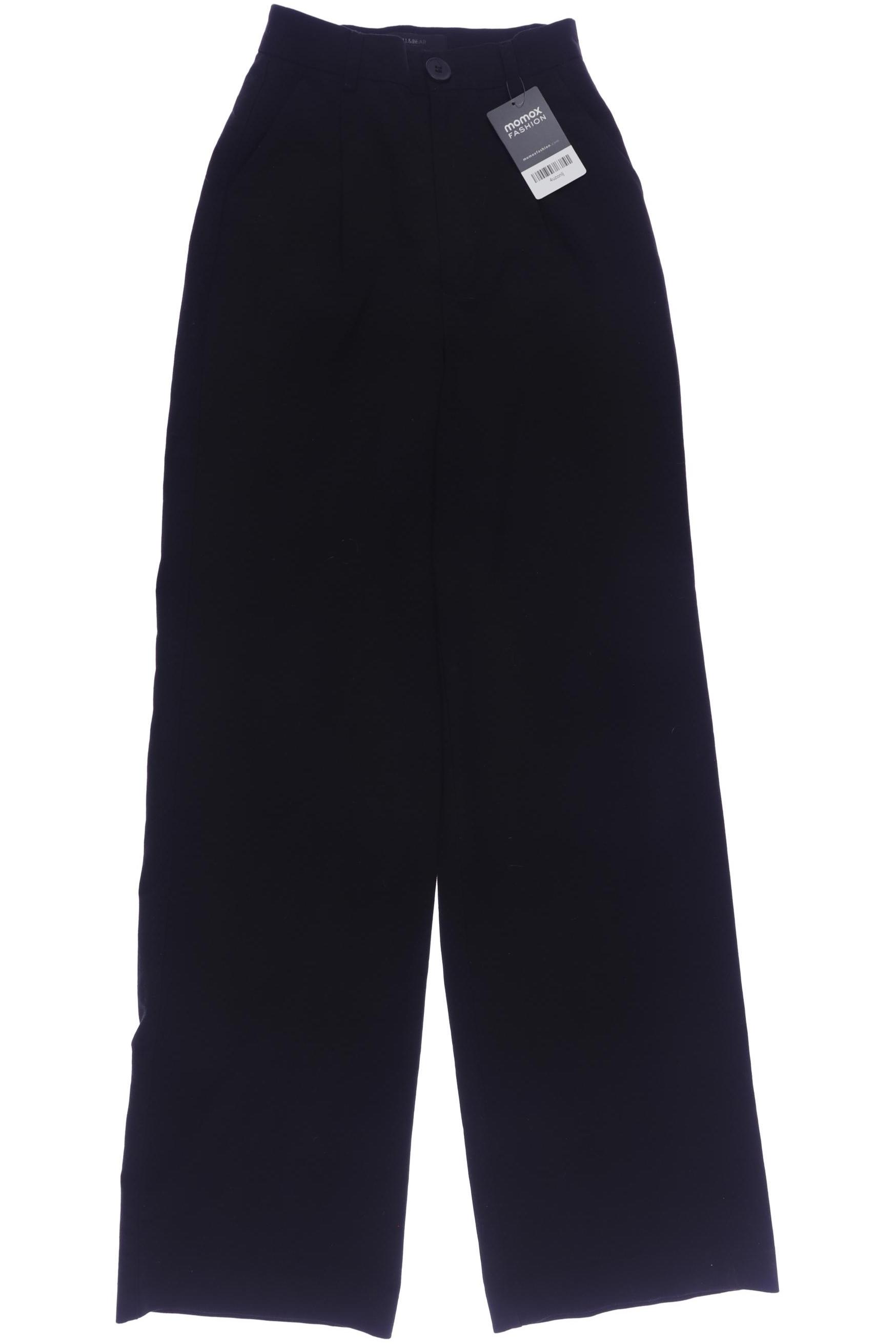 

Pull & Bear Damen Stoffhose, schwarz, Gr. 0