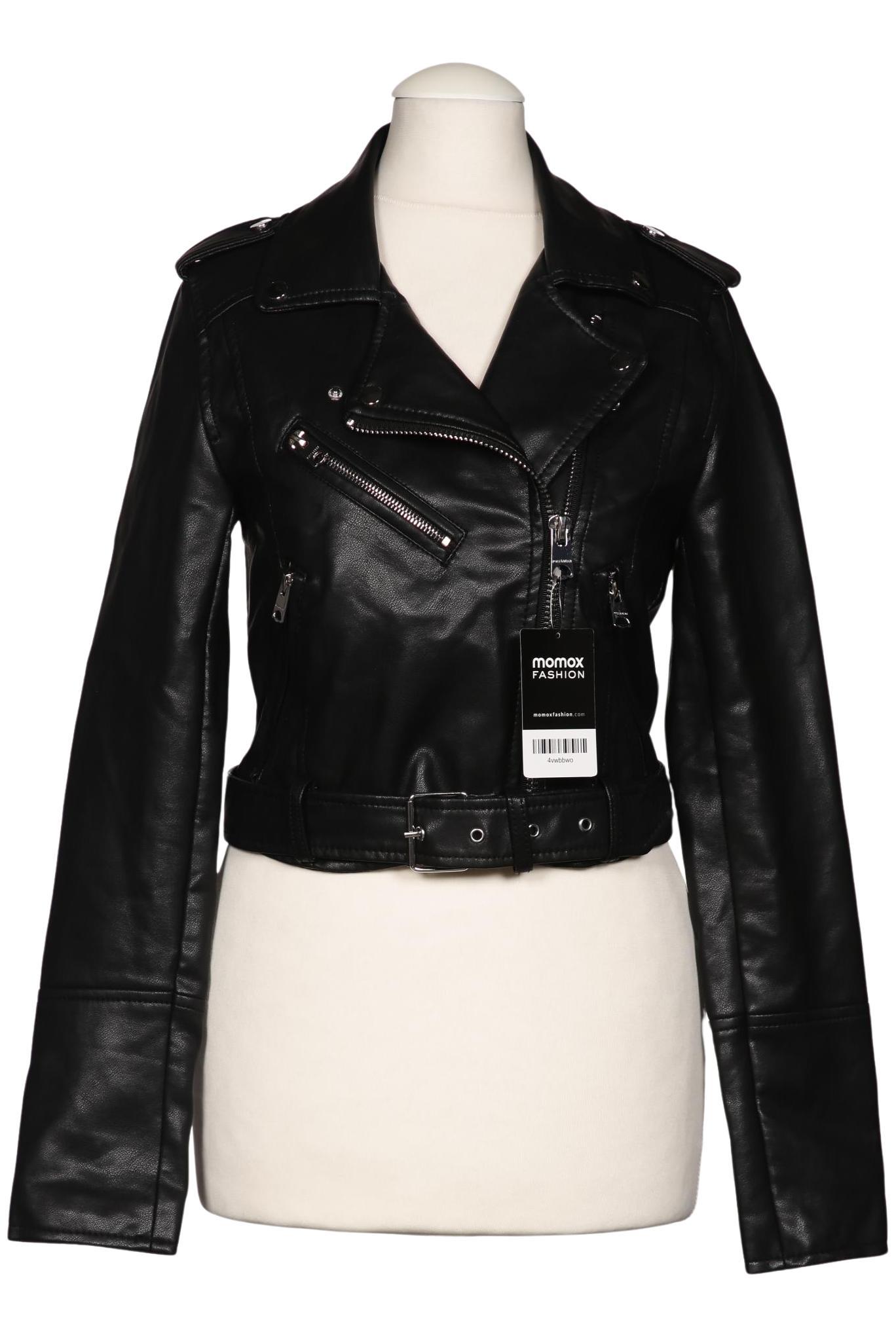 

Pull & Bear Damen Jacke, schwarz, Gr. 34