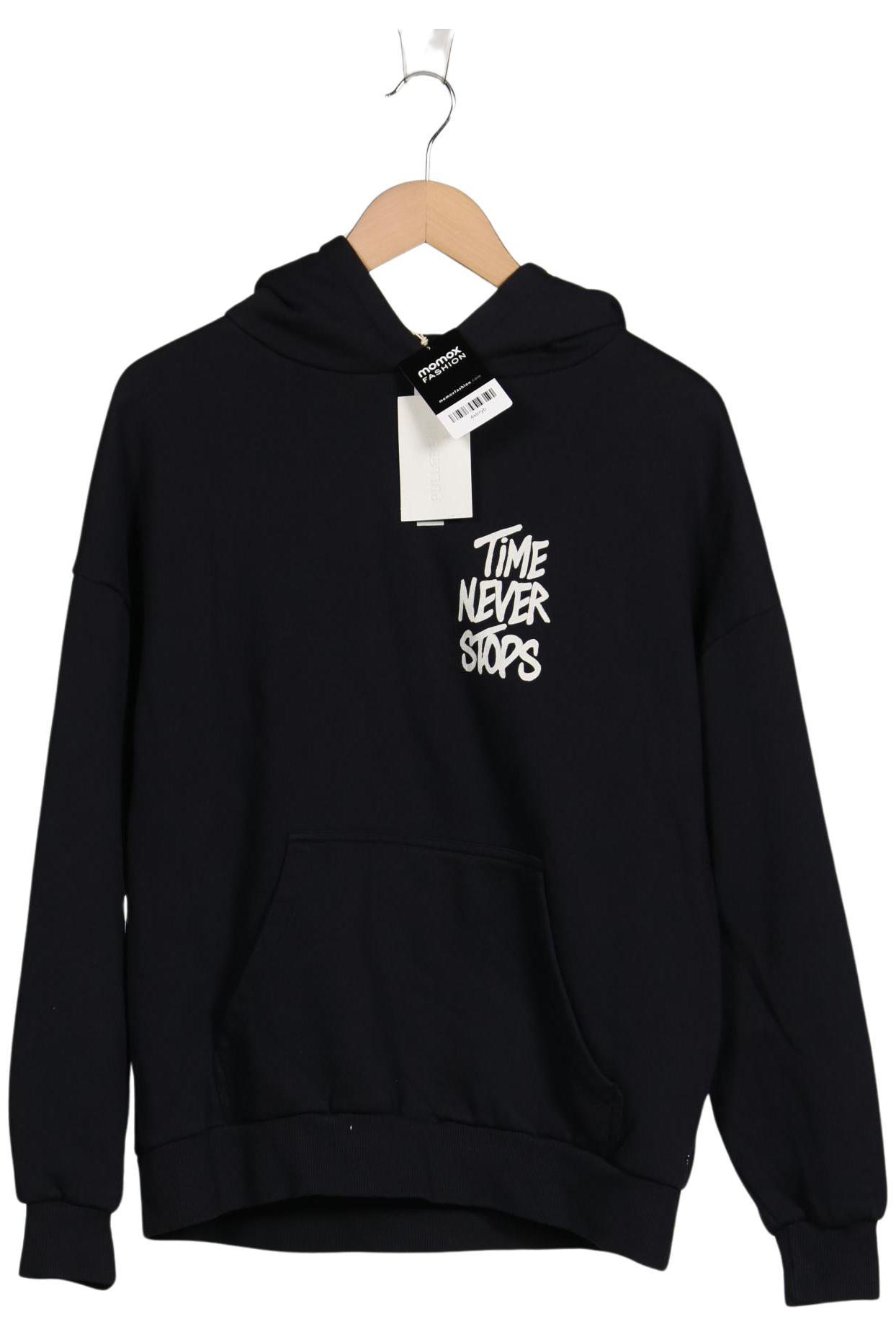 

Pull & Bear Damen Kapuzenpullover, schwarz, Gr. 36