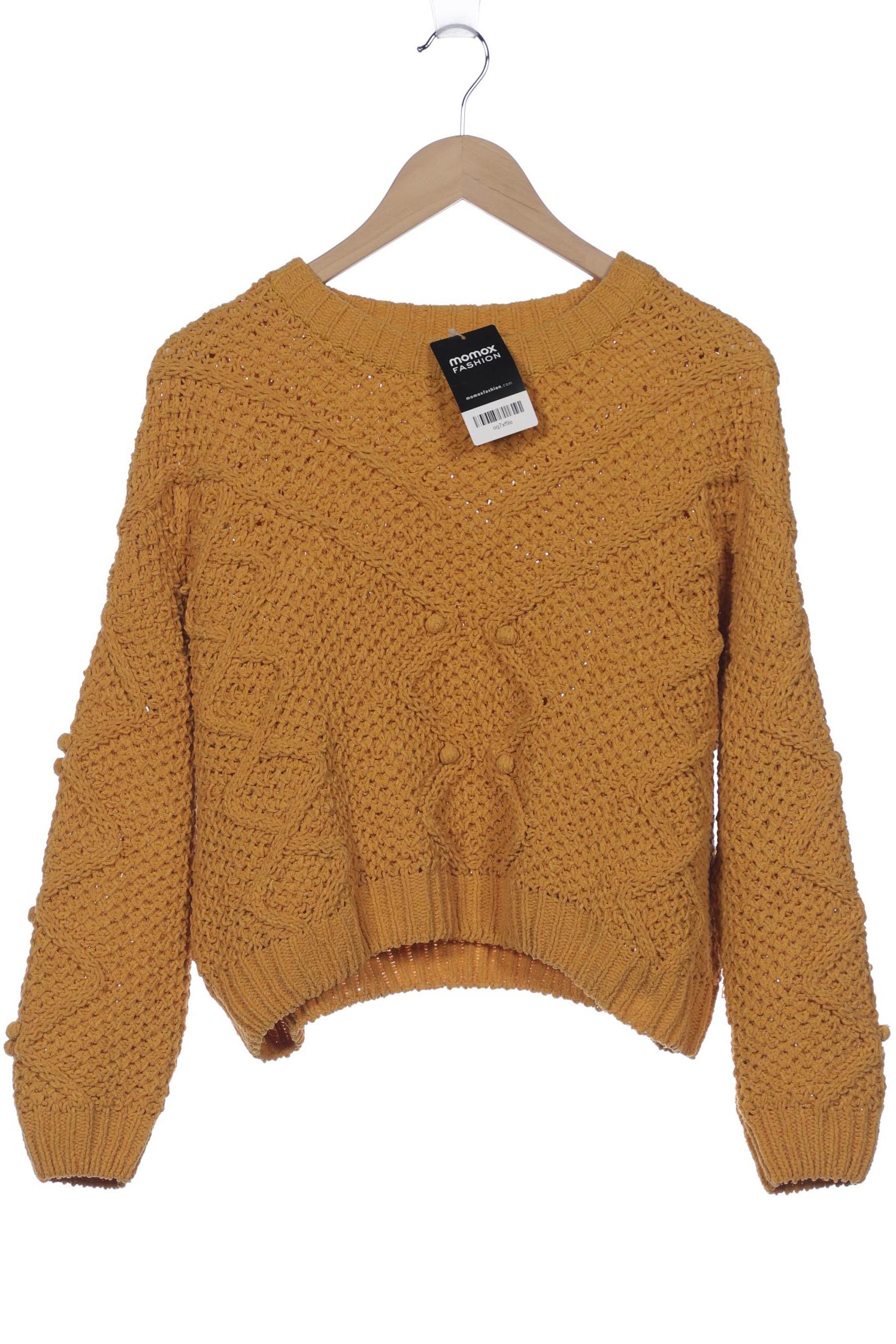 

Pull & Bear Damen Pullover, gelb, Gr. 38