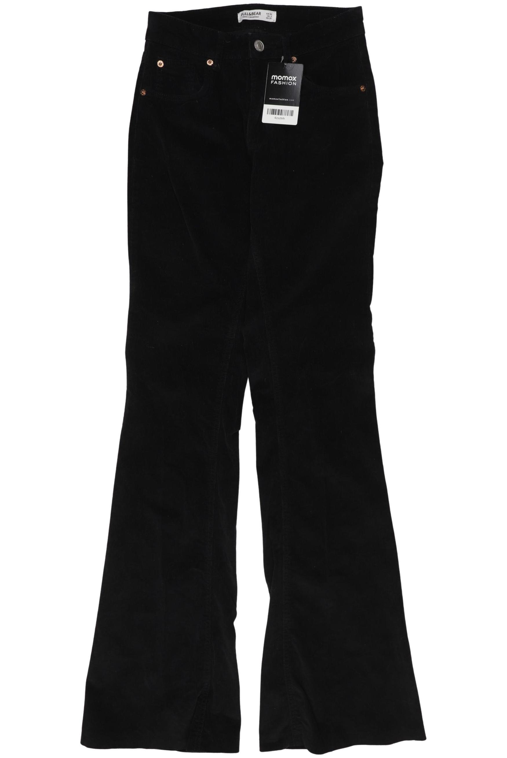 

Pull & Bear Damen Stoffhose, schwarz, Gr. 34