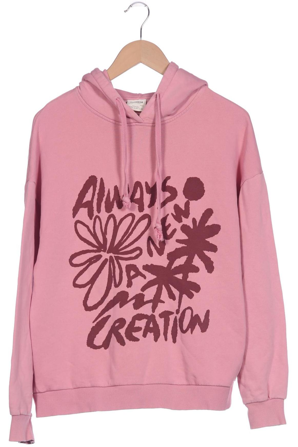 

Pull & Bear Damen Kapuzenpullover, pink, Gr. 34