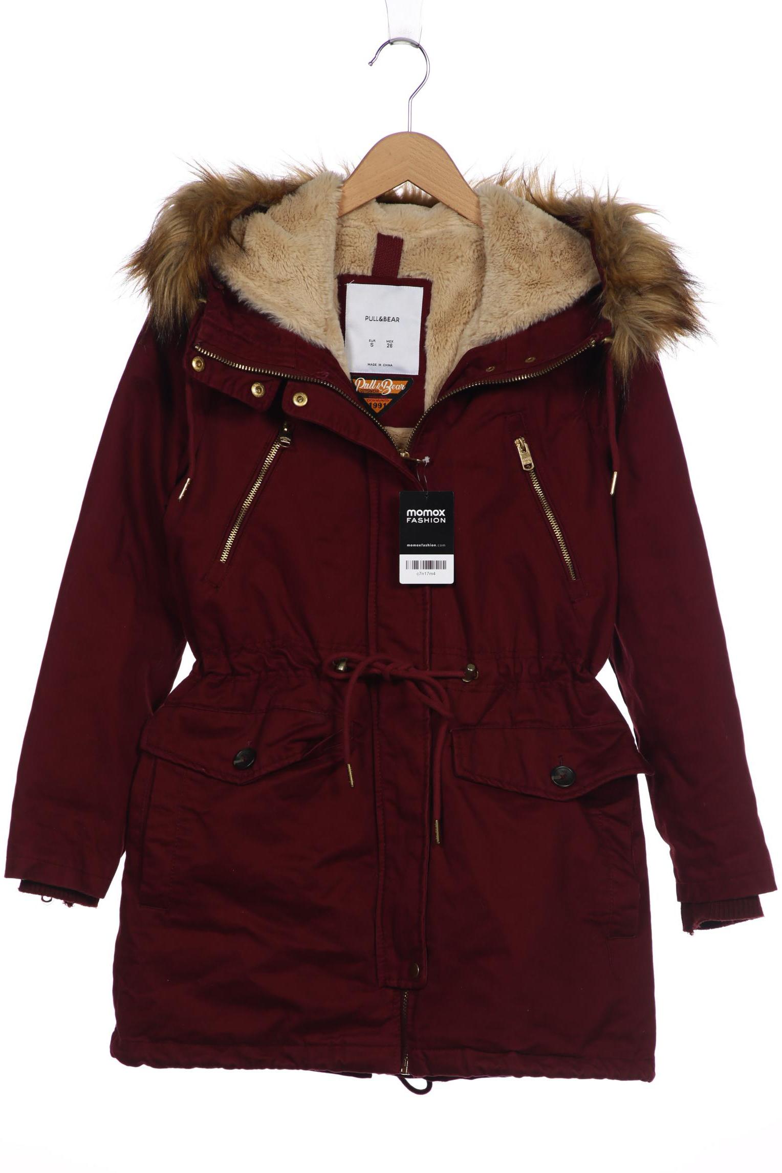 

Pull & Bear Damen Mantel, bordeaux, Gr. 36