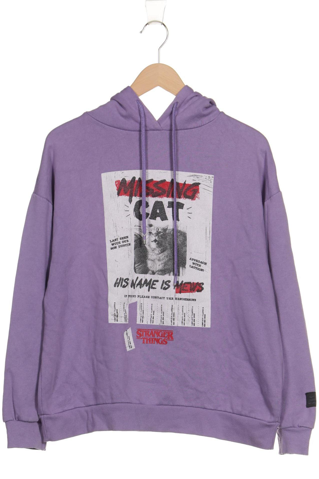 

Pull & Bear Damen Kapuzenpullover, flieder, Gr. 38