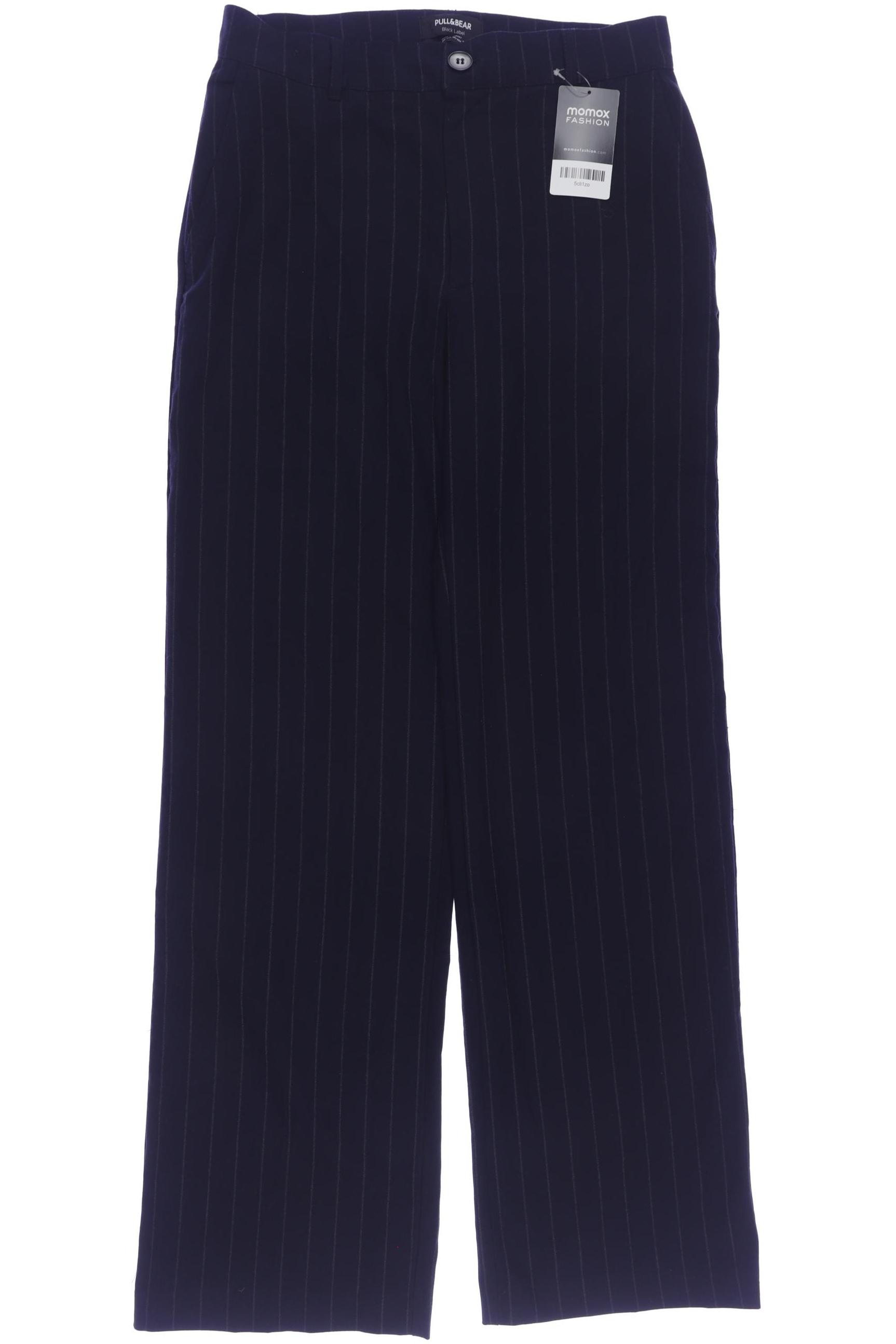 

Pull & Bear Damen Stoffhose, marineblau, Gr. 0