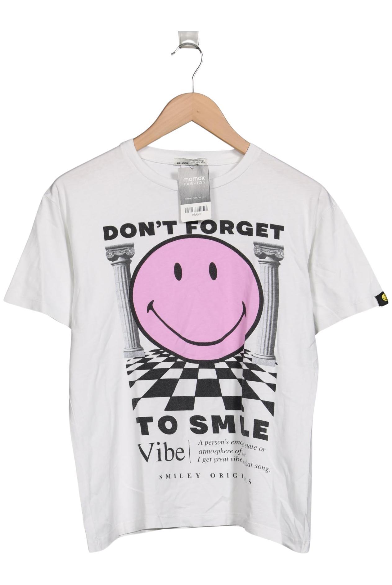 

Pull & Bear Damen T-Shirt, cremeweiß, Gr. 36