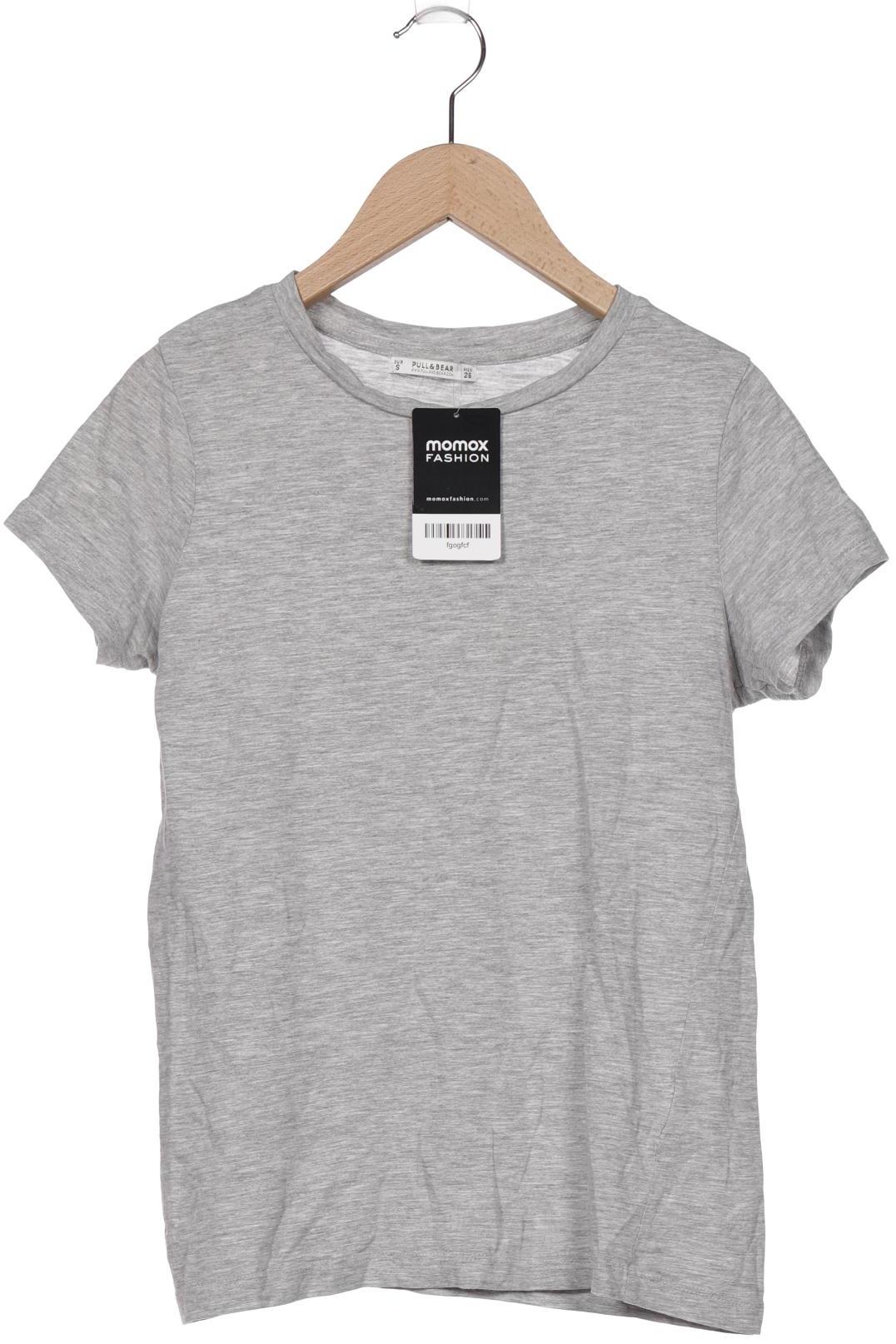 

Pull & Bear Damen T-Shirt, grau, Gr. 36