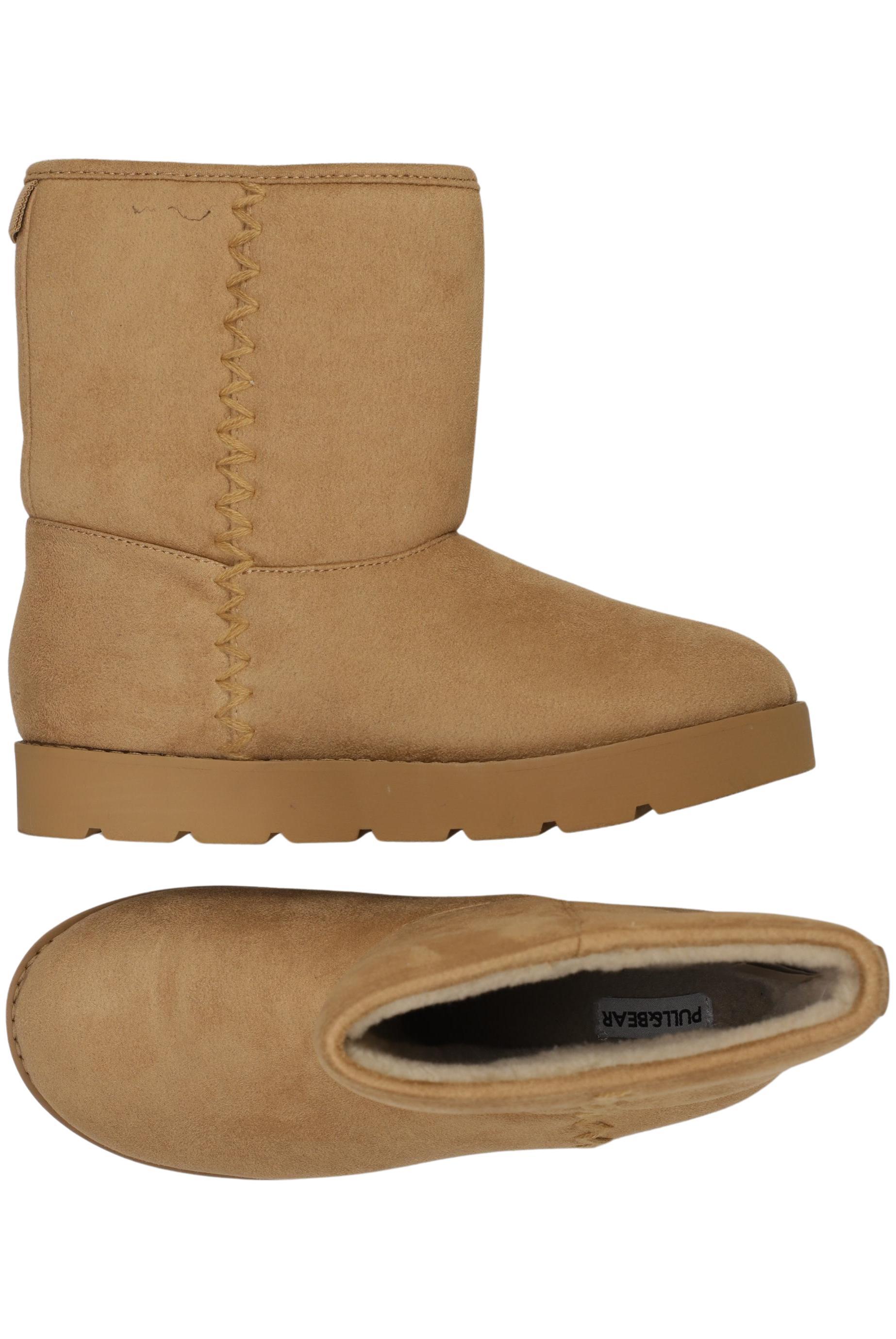 

Pull & Bear Damen Stiefelette, beige, Gr. 38