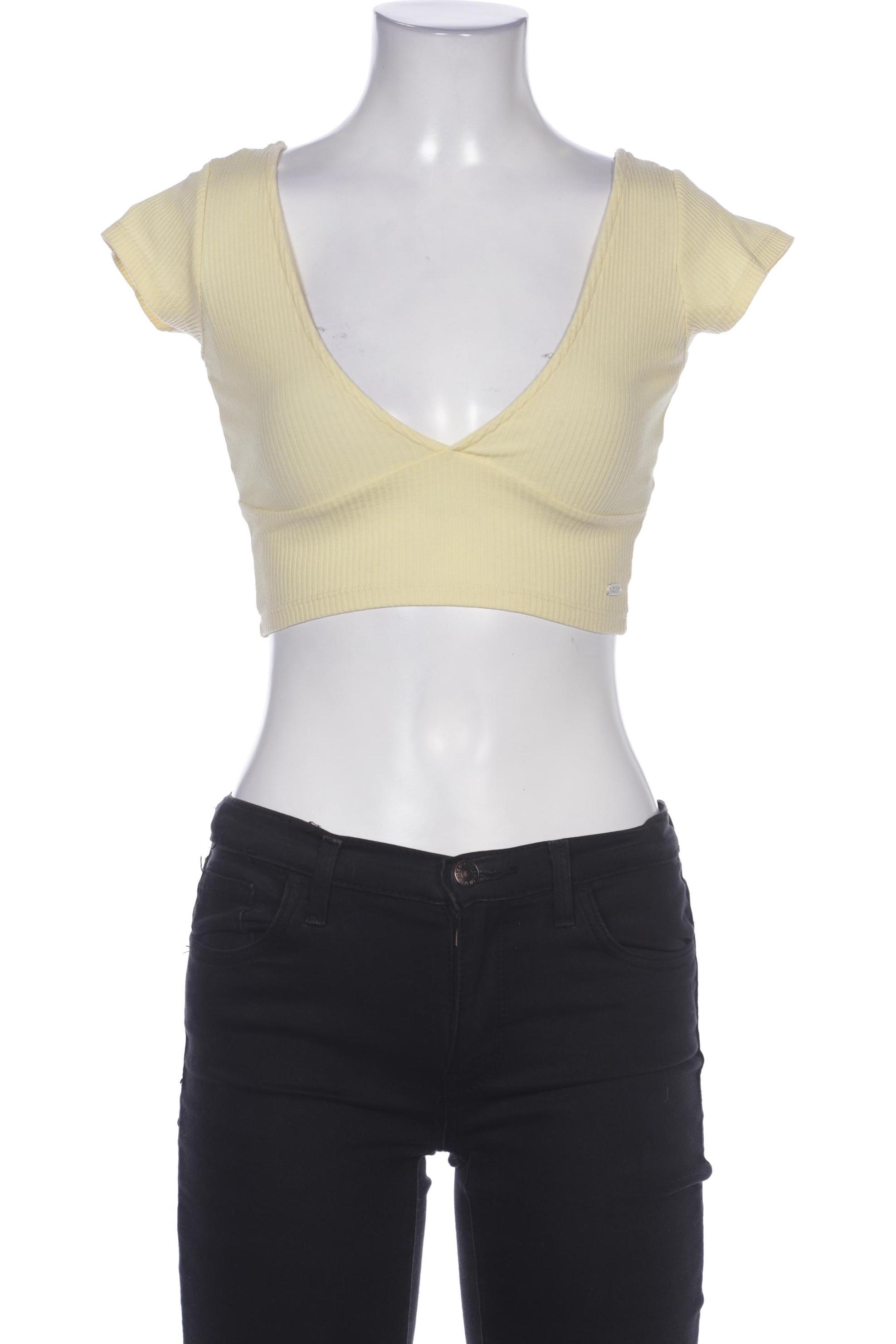 

Pull & Bear Damen T-Shirt, gelb, Gr. 34