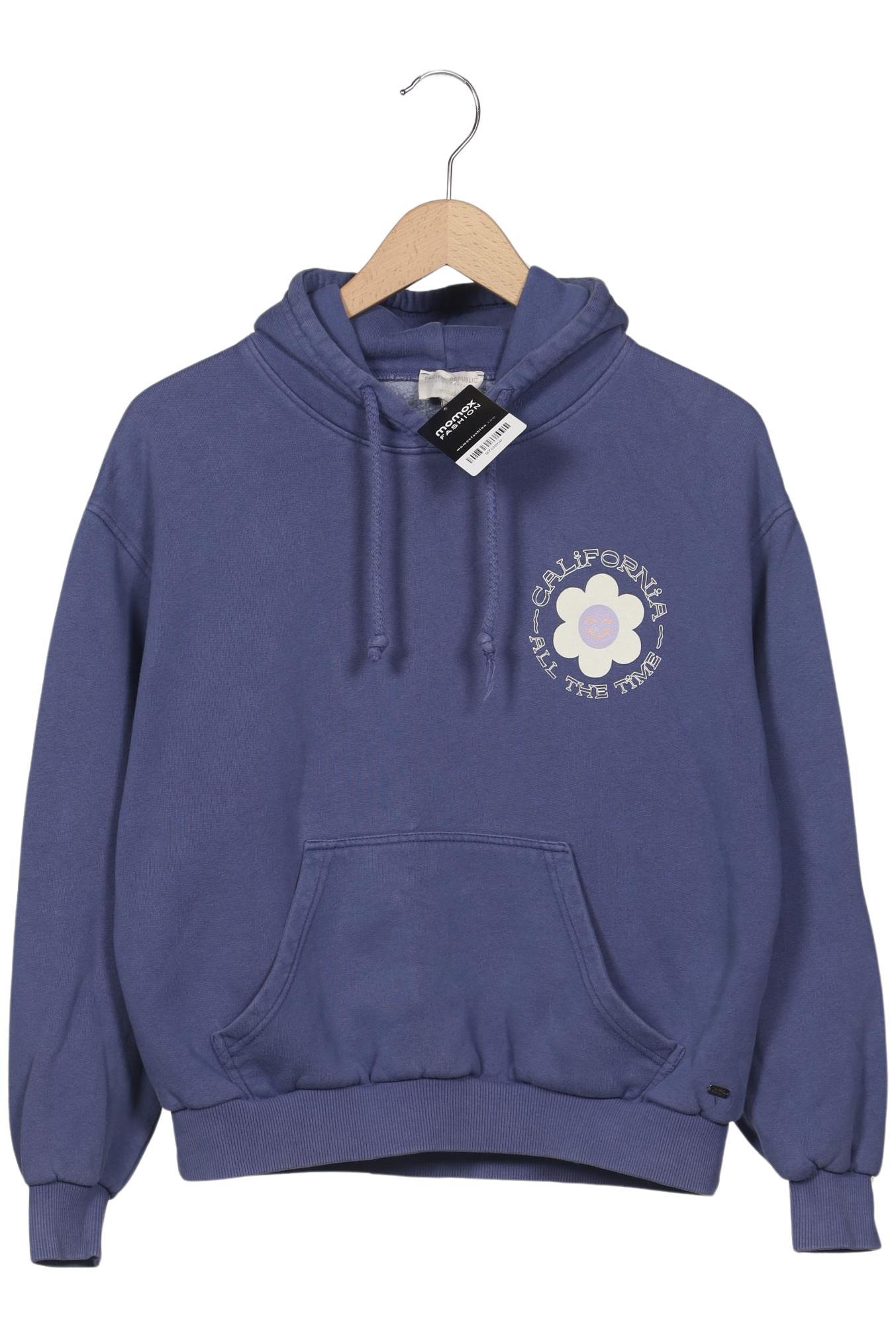 

Pull & Bear Damen Kapuzenpullover, blau, Gr. 34