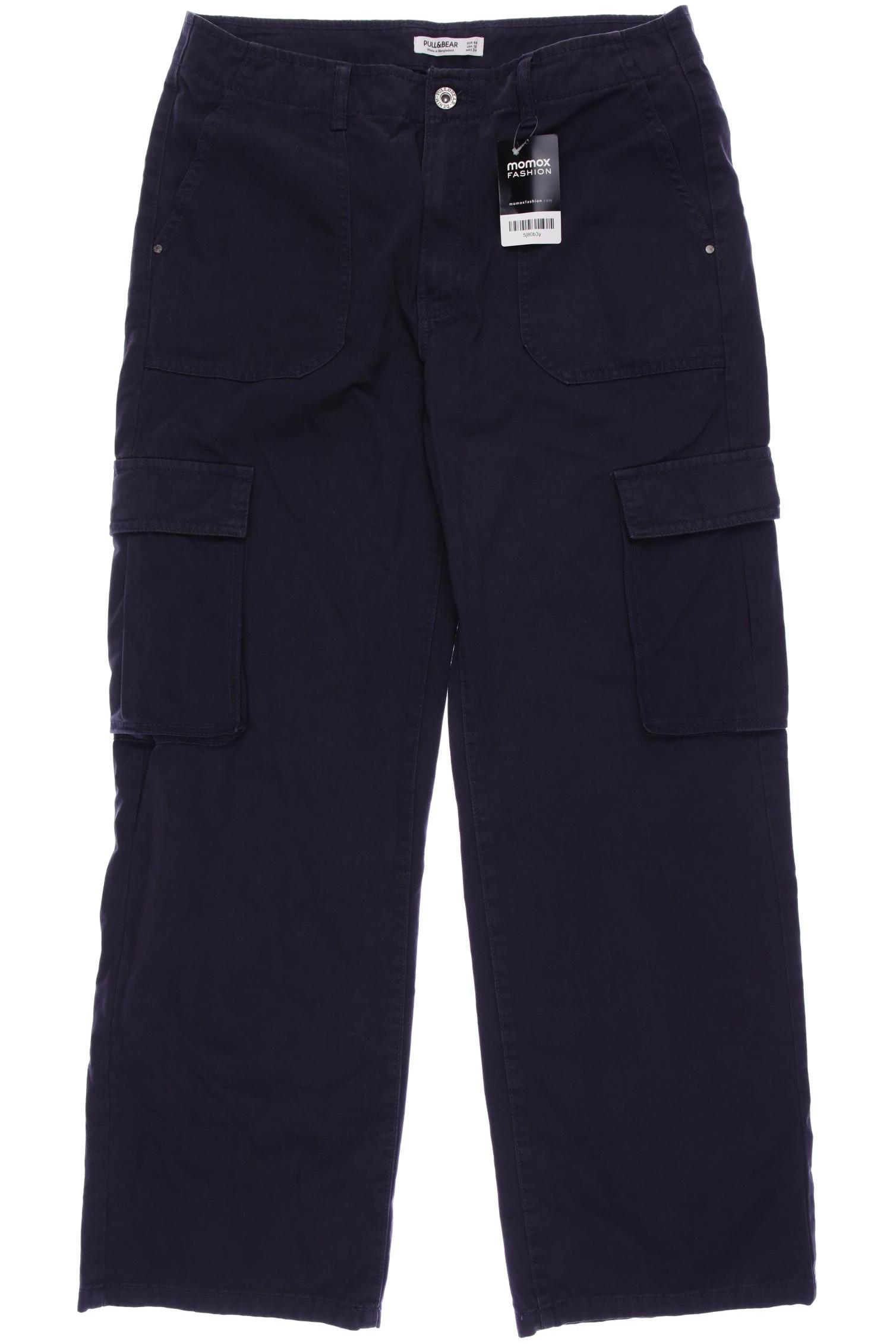 

Pull & Bear Damen Stoffhose, marineblau